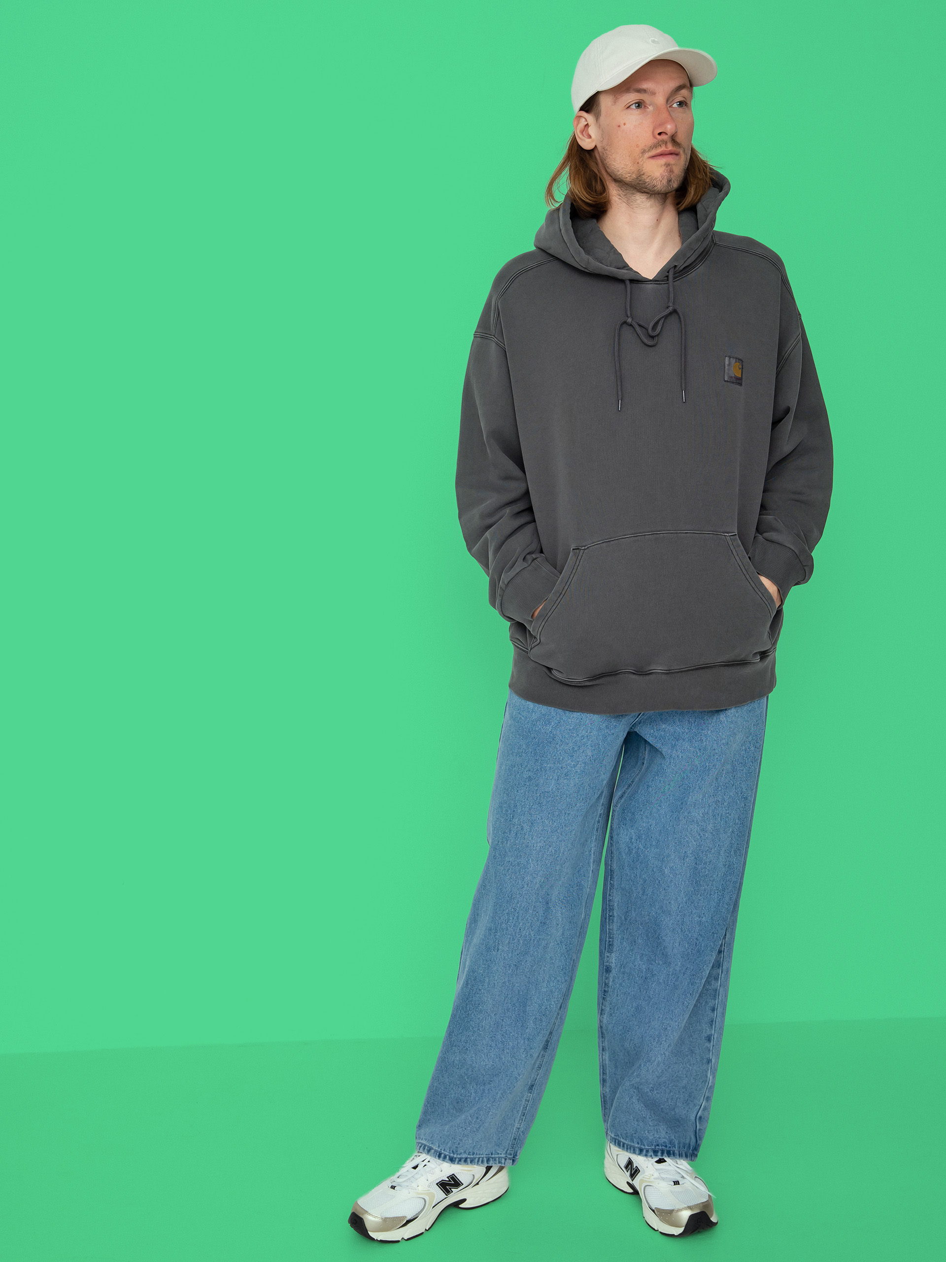 Mikina s kapucňou Carhartt WIP Nelson HD (black)