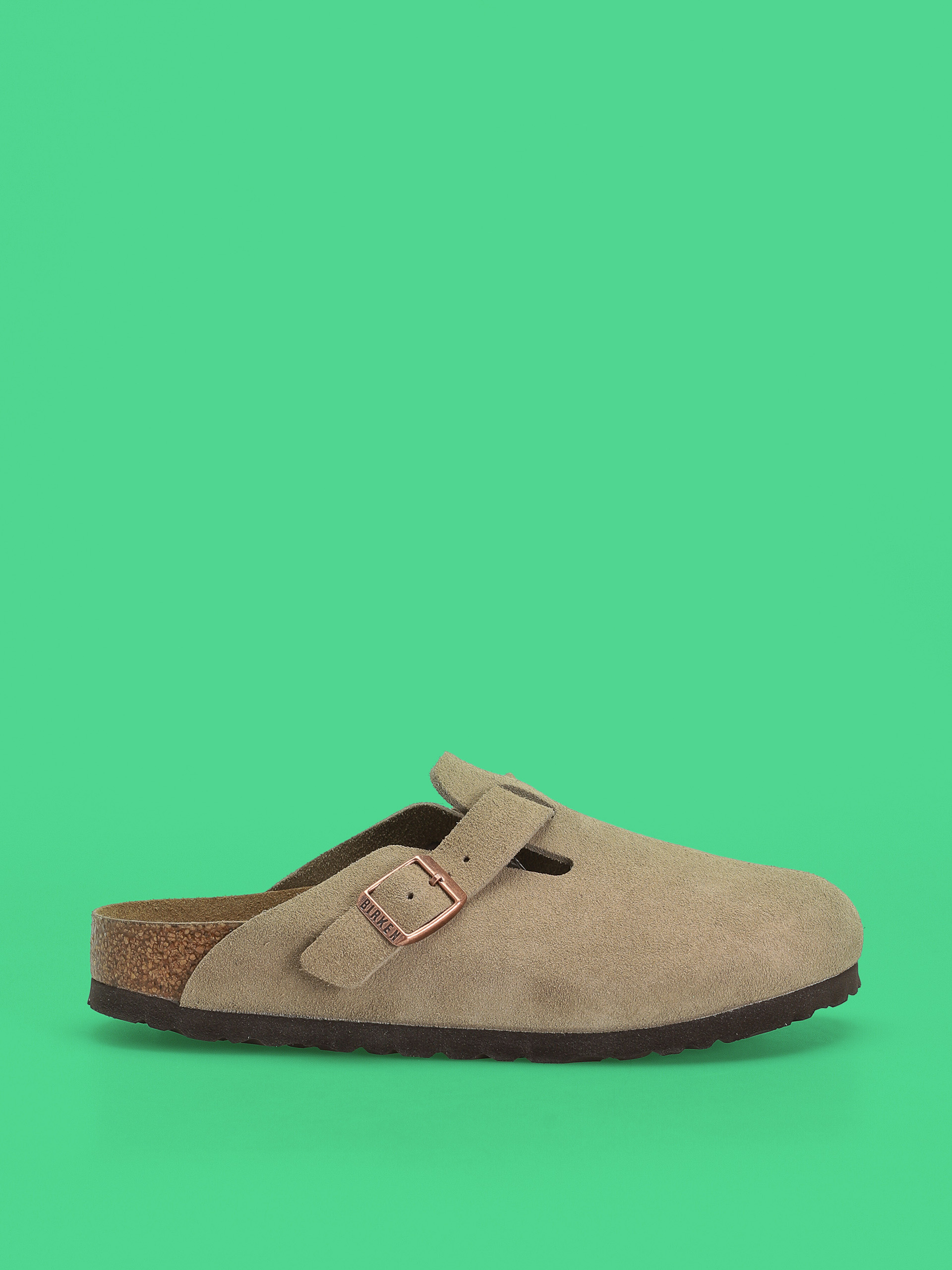 Šľapky Birkenstock Boston Soft Footbed Suede Leather Narrow