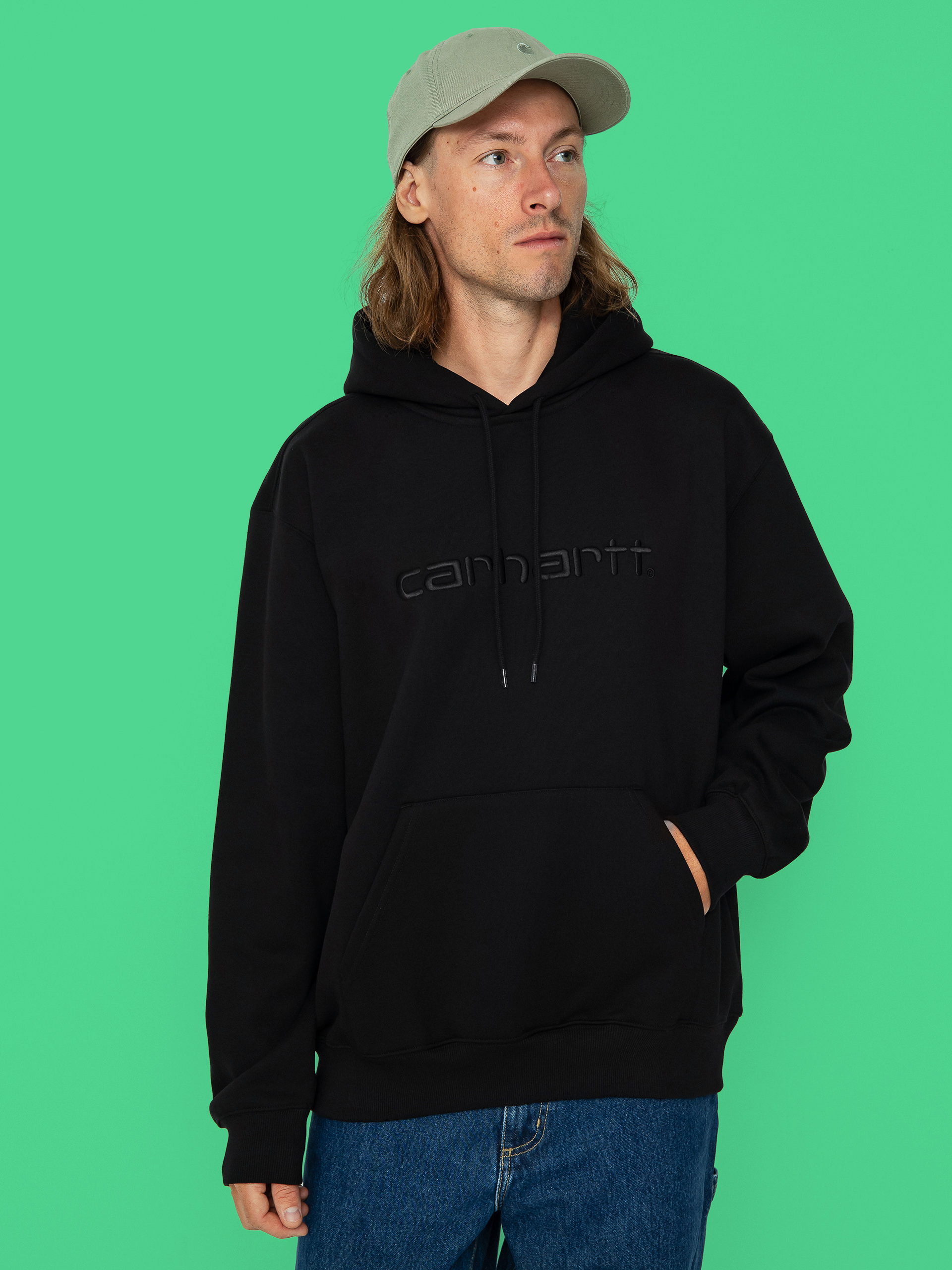 Mikina s kapucňou Carhartt WIP Carhartt HD (black/black)