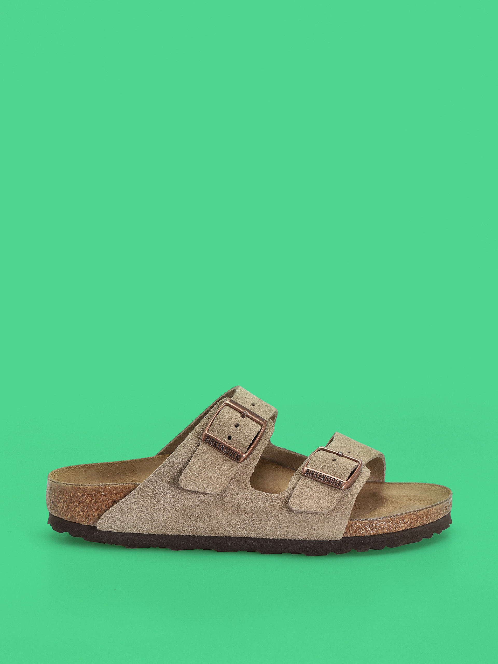 Šľapky Birkenstock Arizona Suede Leather Narrow Wmn (taupe)