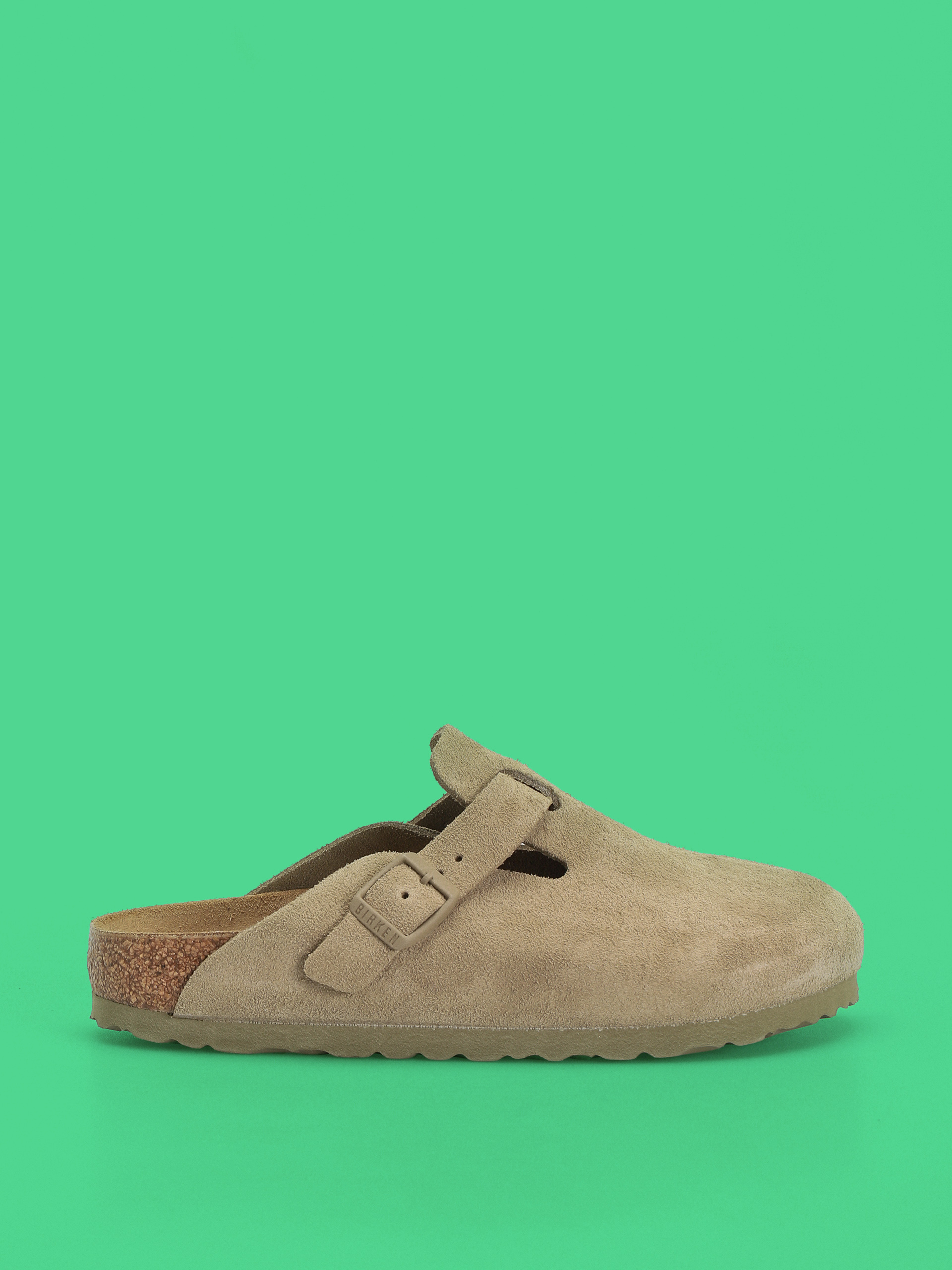 Šľapky Birkenstock Boston Suede Leather Narrow Wmn