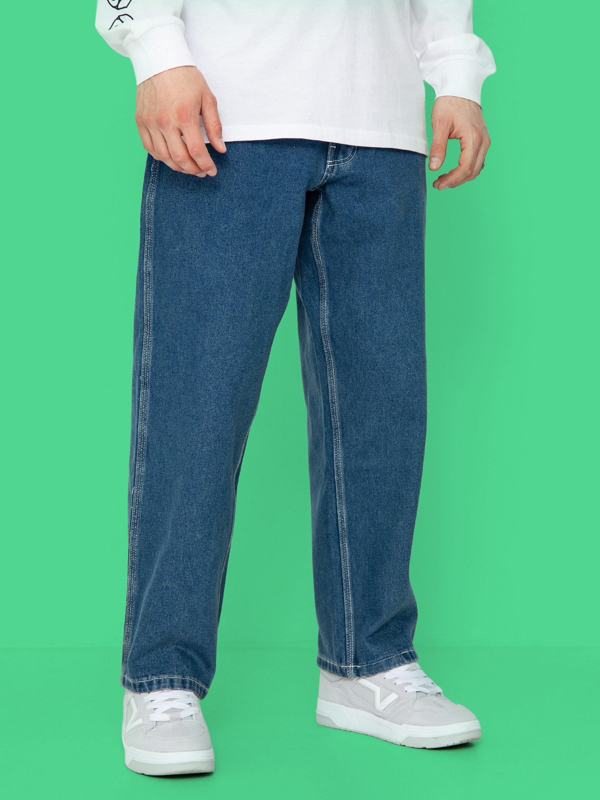 Nohavice Vans Skate Check 5 Loose Denim (vintage indigo)