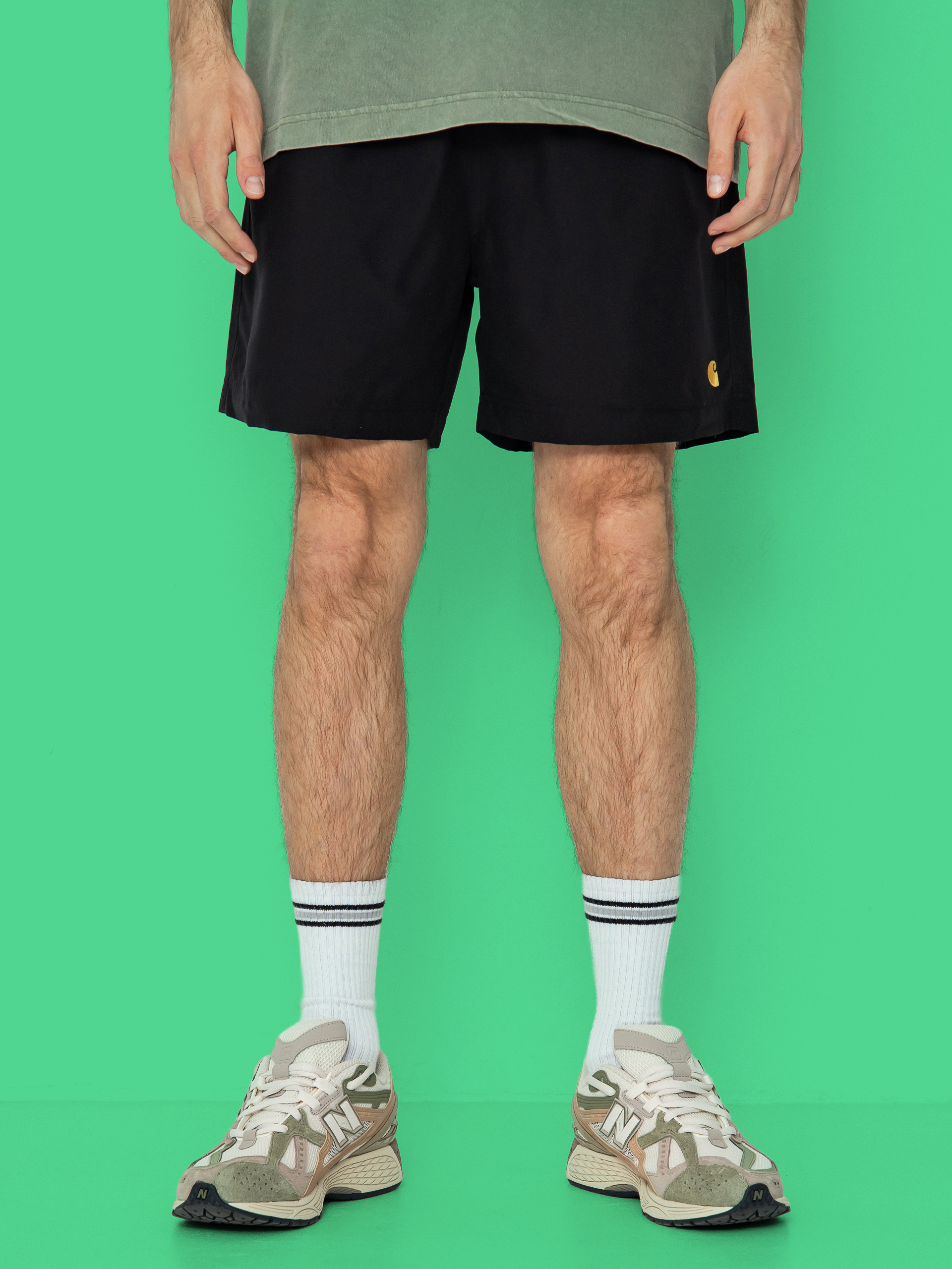 Krau0165asy Carhartt WIP Chase Swim (black/gold)