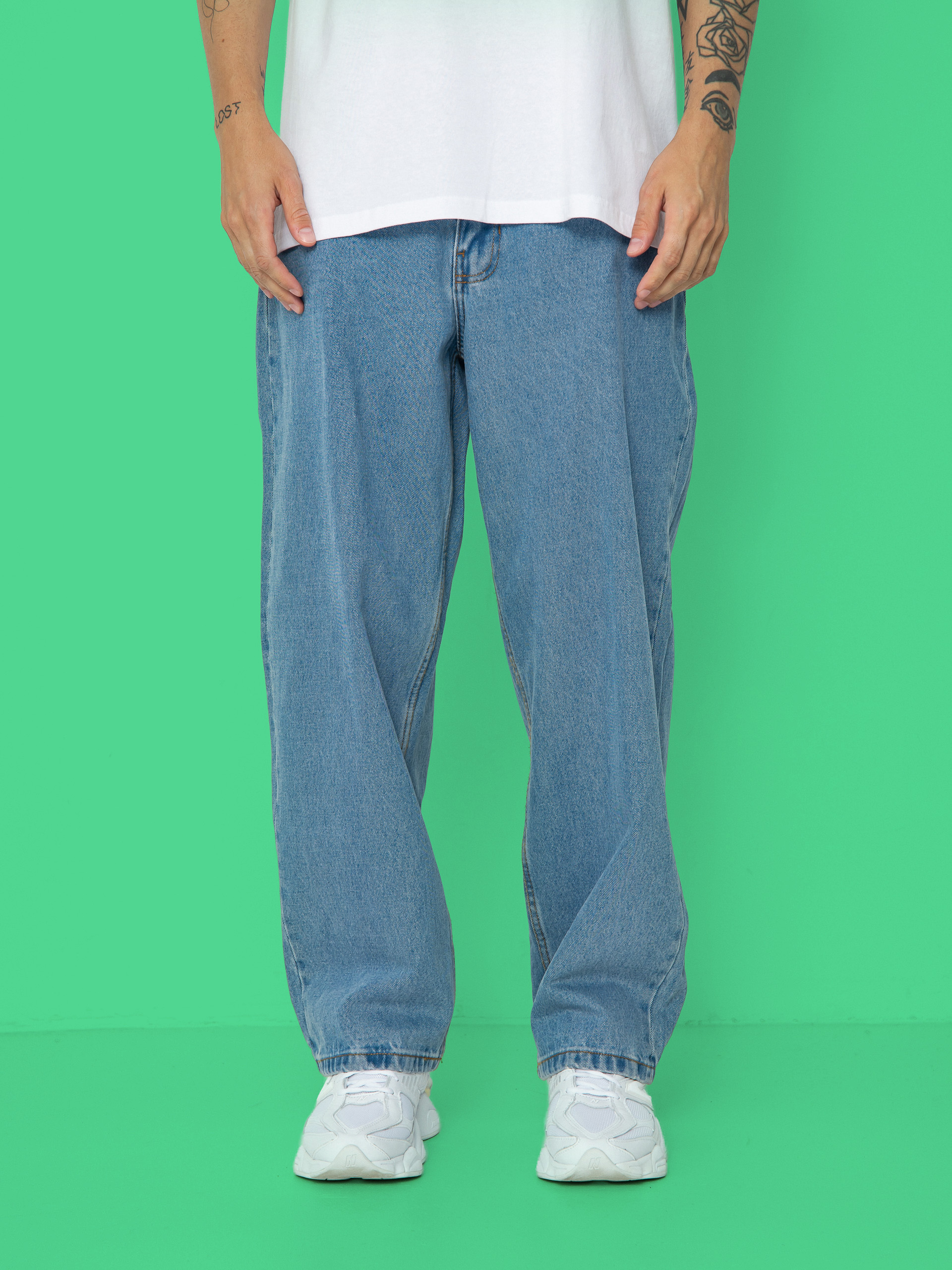 Nohavice Vans Check 5 Baggy Denim (stonewash/blue)