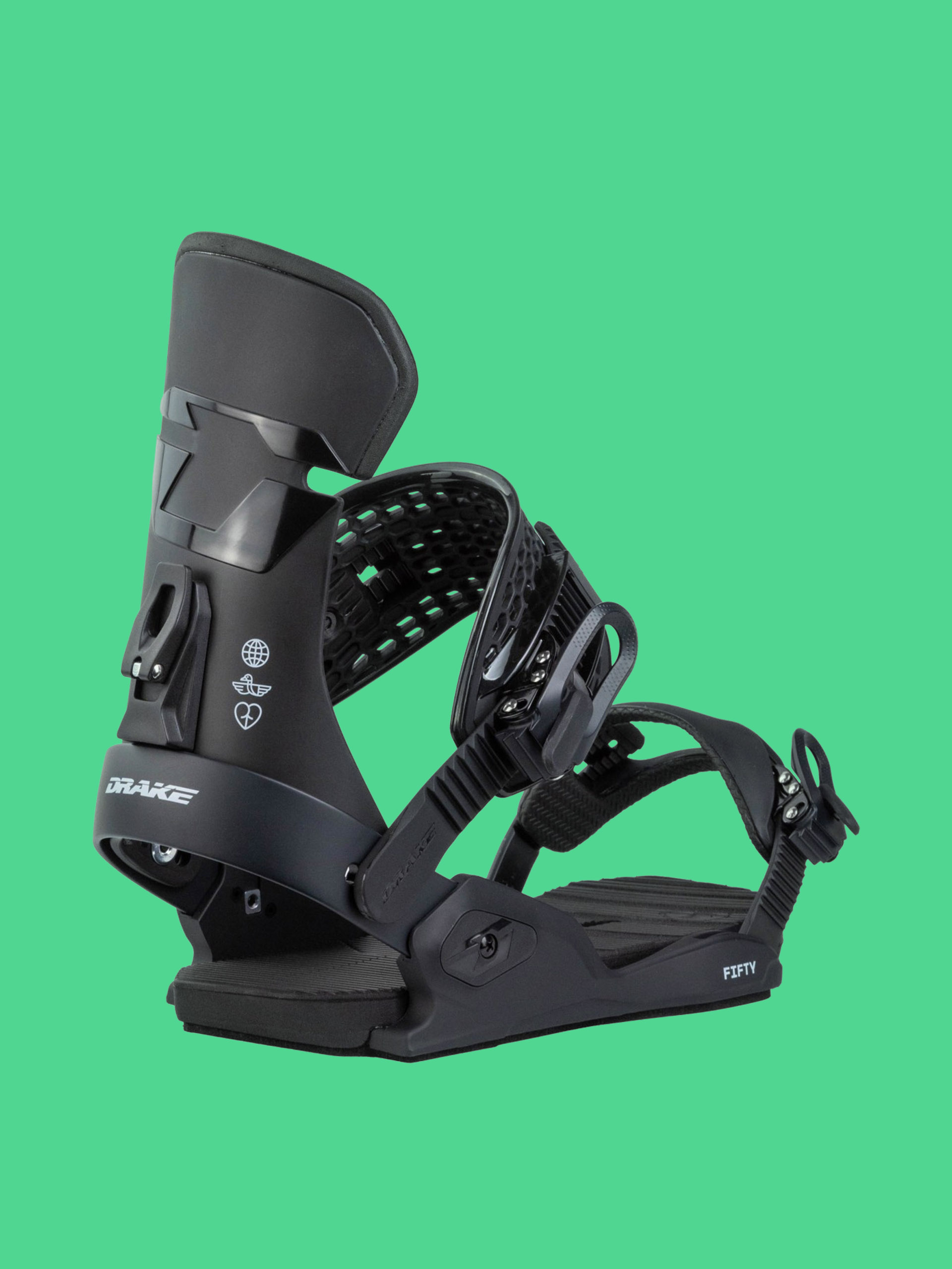Snowboardové viazanie Drake Fifty (black)