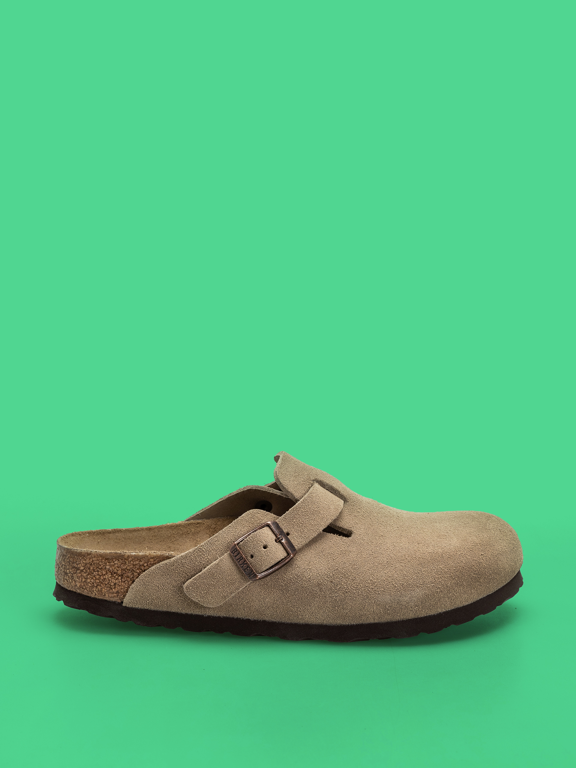 Šľapky Birkenstock Boston Suede Leather Narrow Wmn