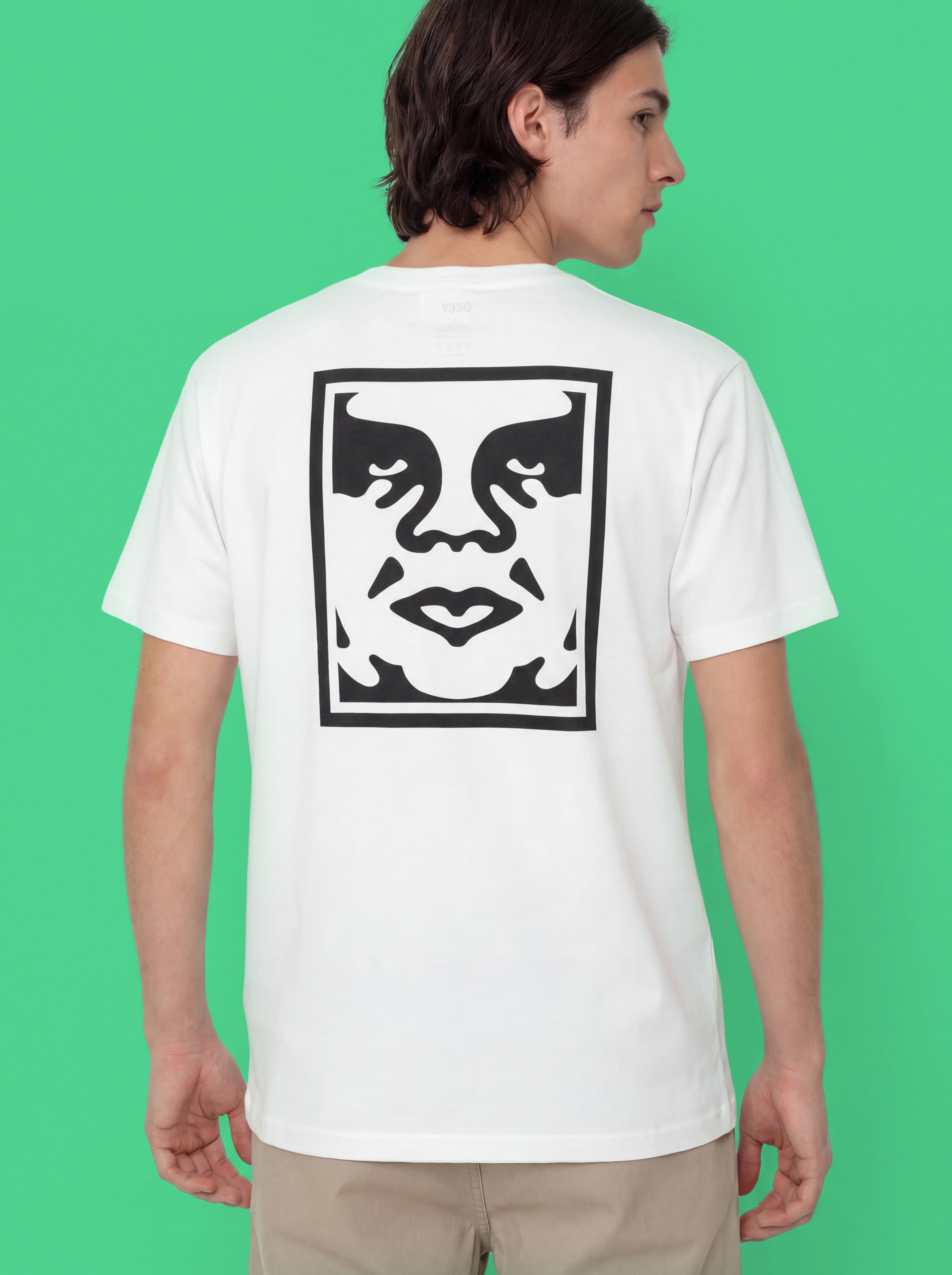 Tričko OBEY Bold Icon Face (pigment vintage white)