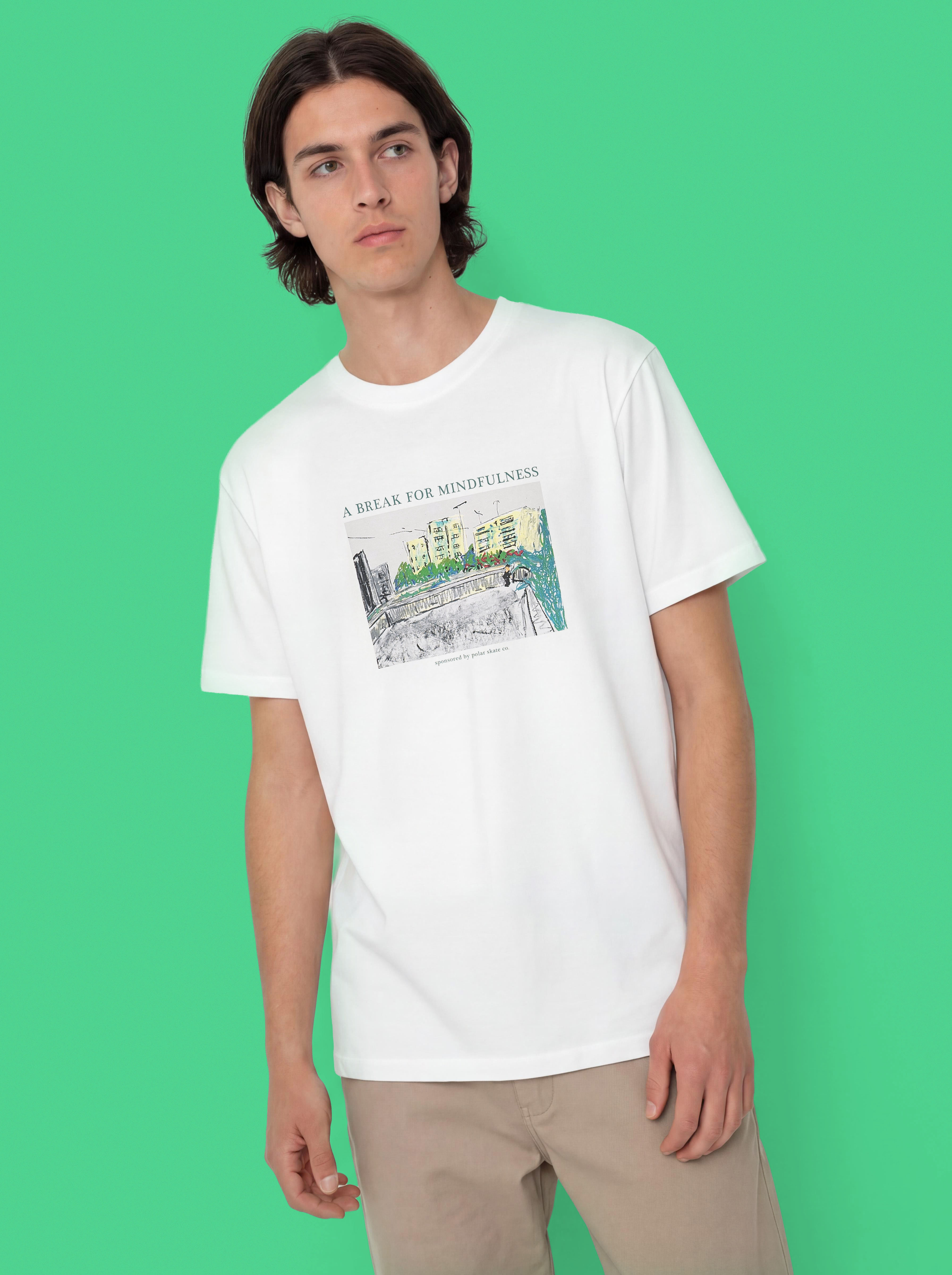 Tričko Polar Skate Mindfulness (white)