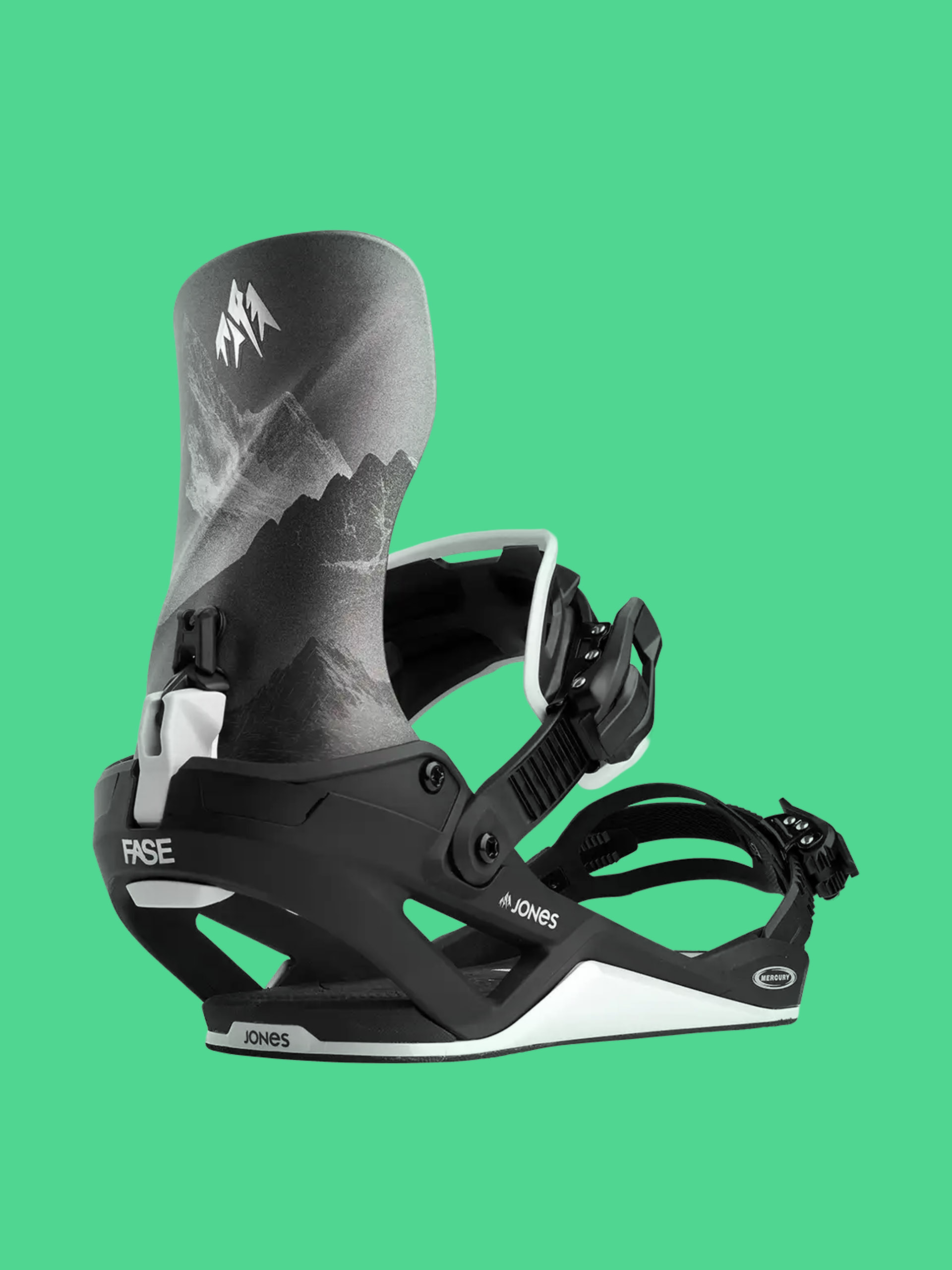 Snowboardové viazanie Jones Snowboards Mercury Fase Mtn (black/silver)