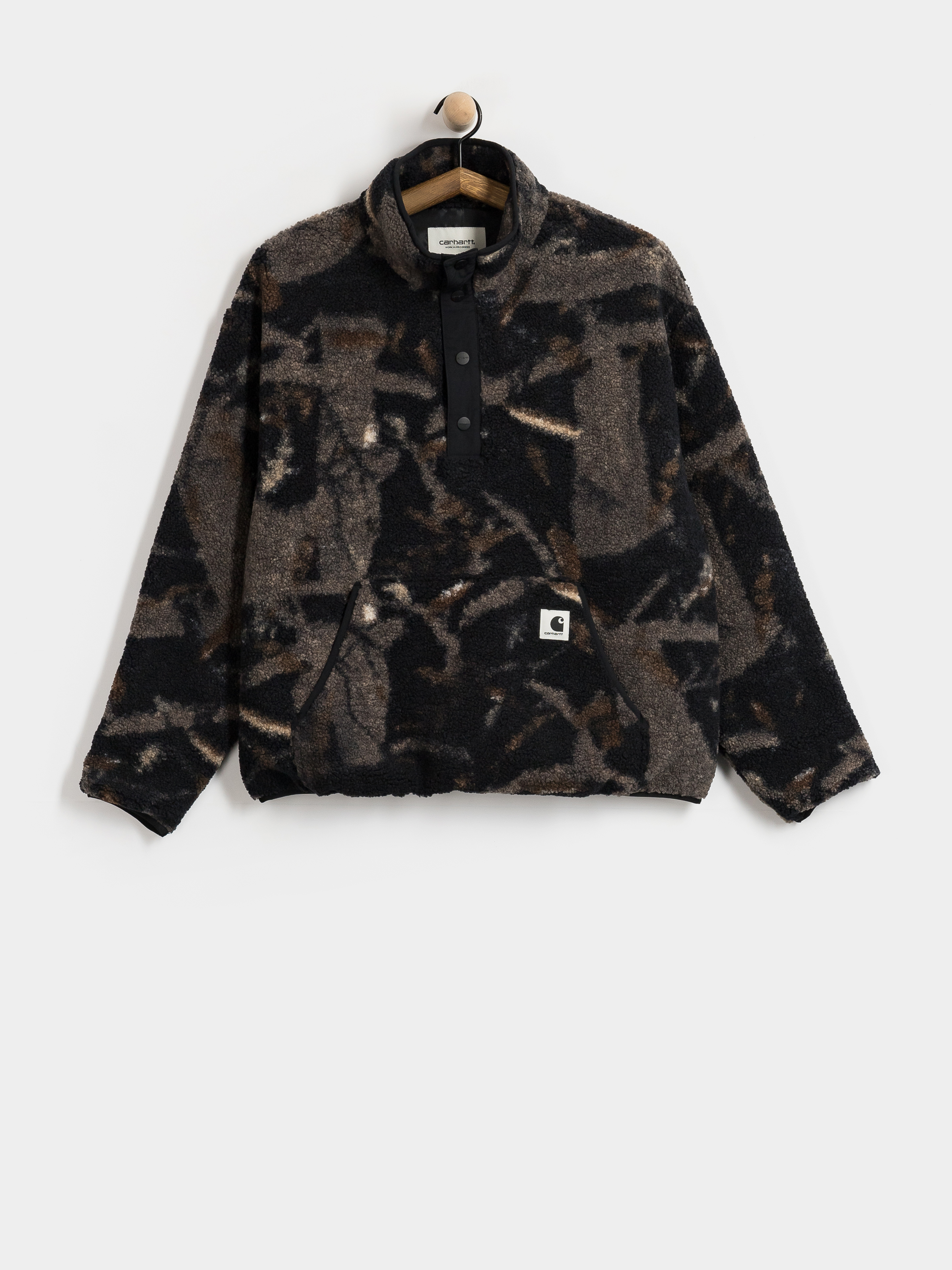 Flísová mikina Carhartt WIP Elliot Wmn (camo feather tree black/black)