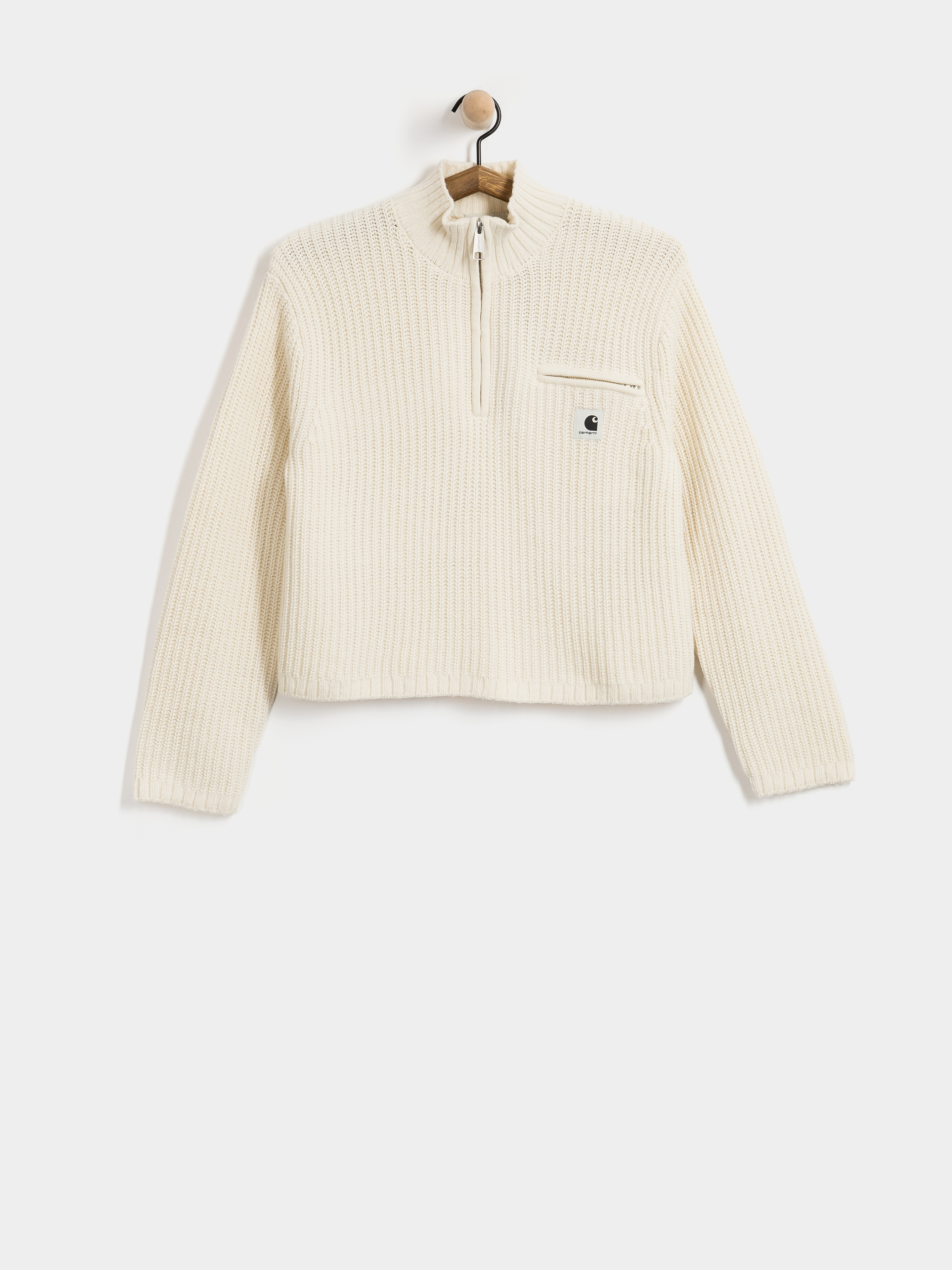 Sveter Carhartt WIP Detroit Half Zip Wmn (natural)