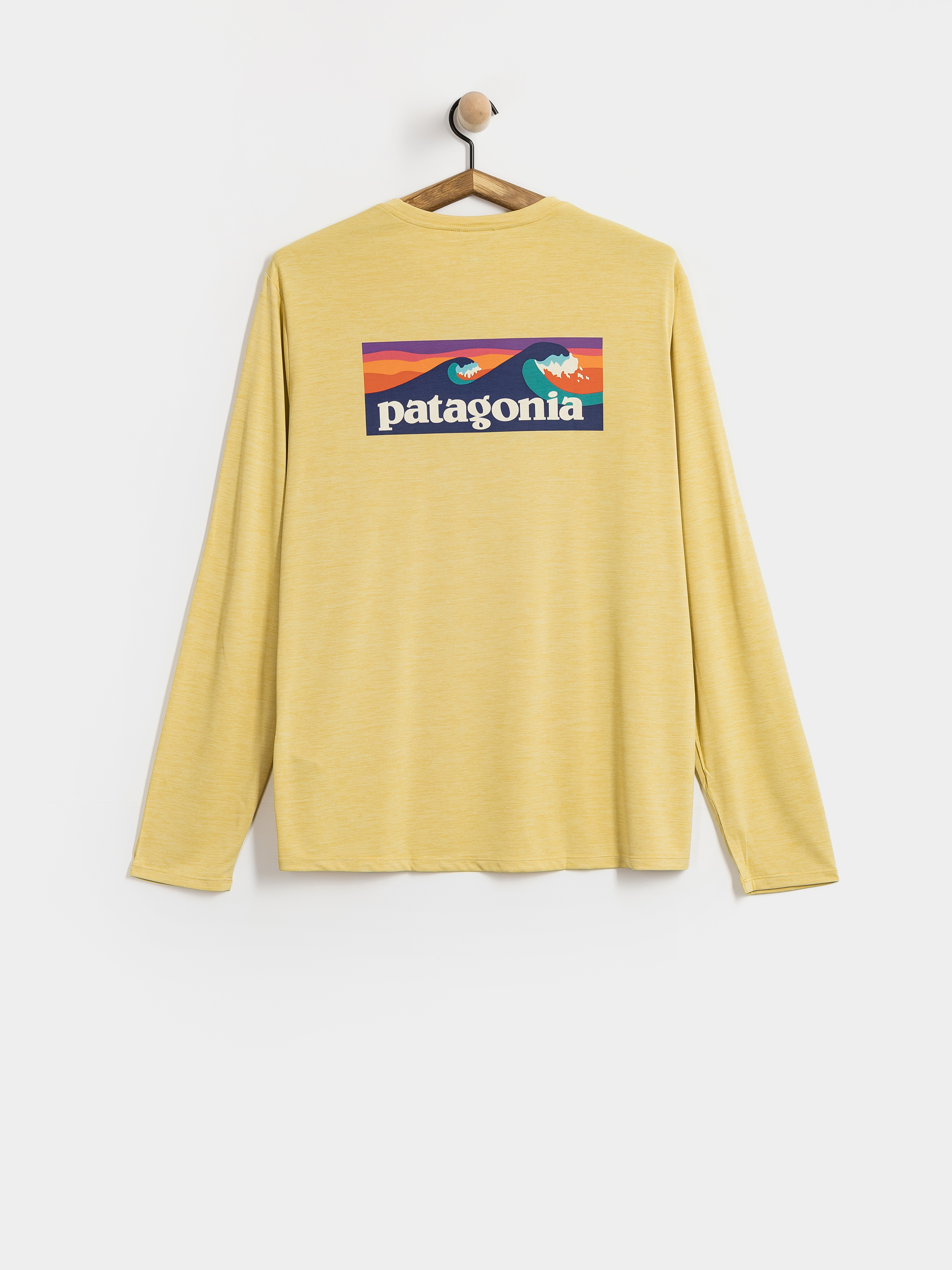 Triko Patagonia Cap Cool Daily Boardshort Logo (limestone yellow light limestone yellow x dye)