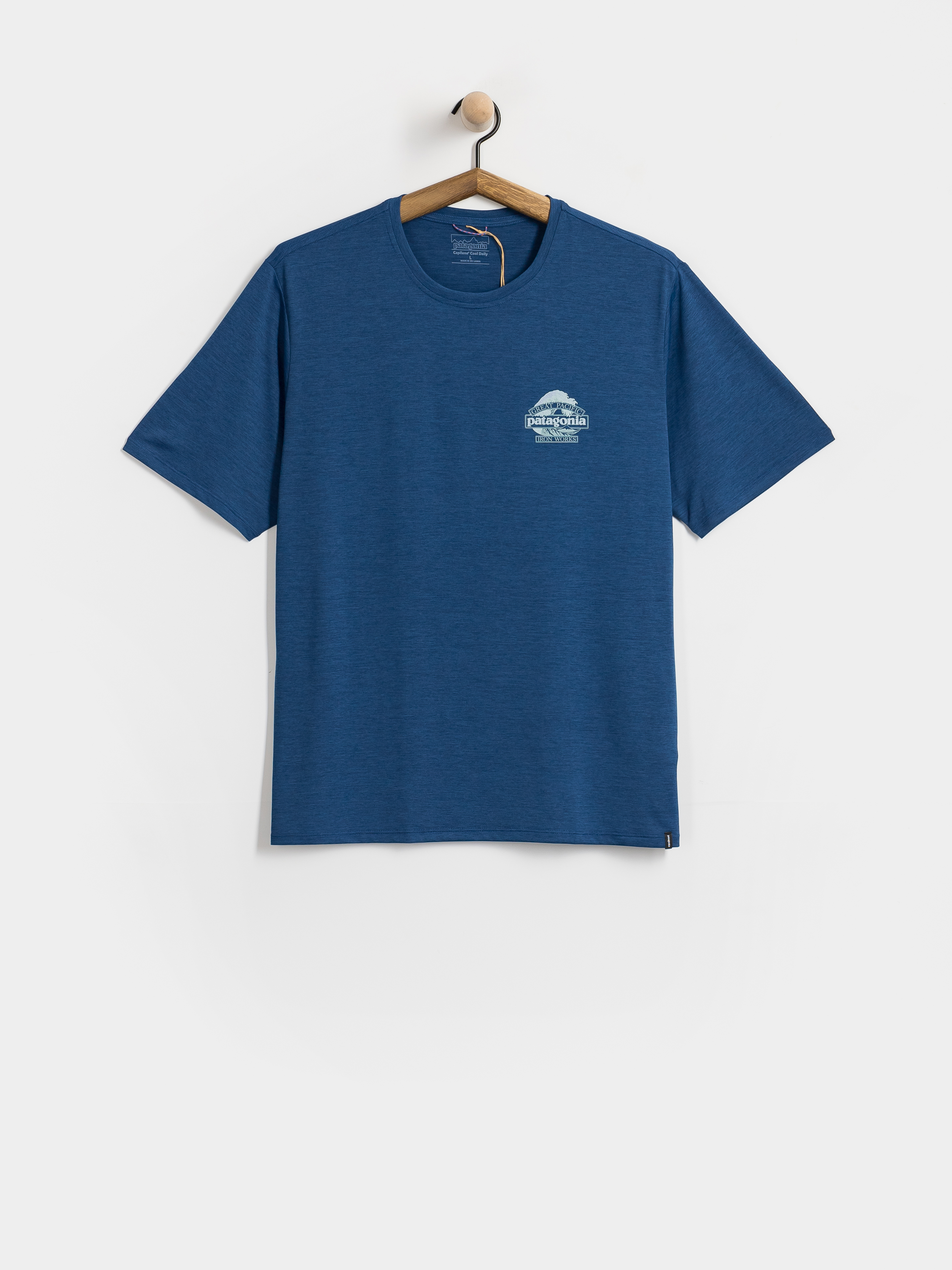 Tričko Patagonia Cap Cool Daily Great Waves (clement blue light clement blue x dye)