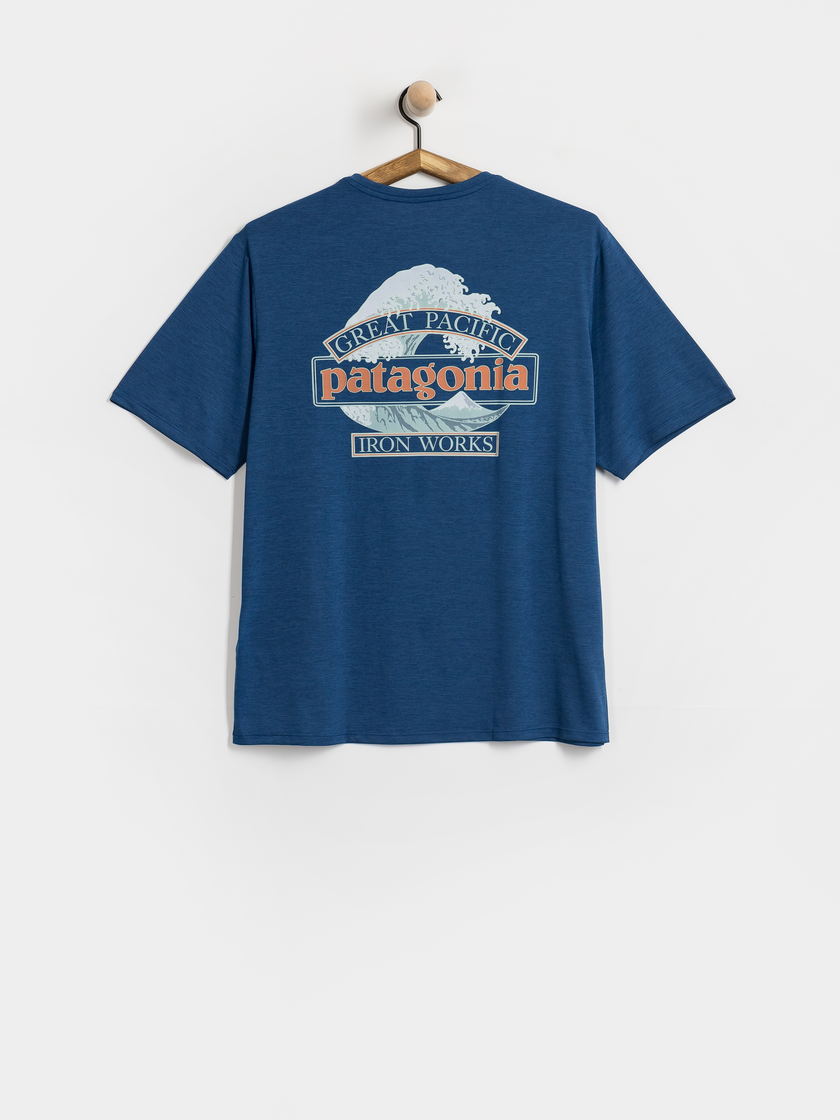 Tričko Patagonia Cap Cool Daily Great Waves (clement blue light clement blue x dye)