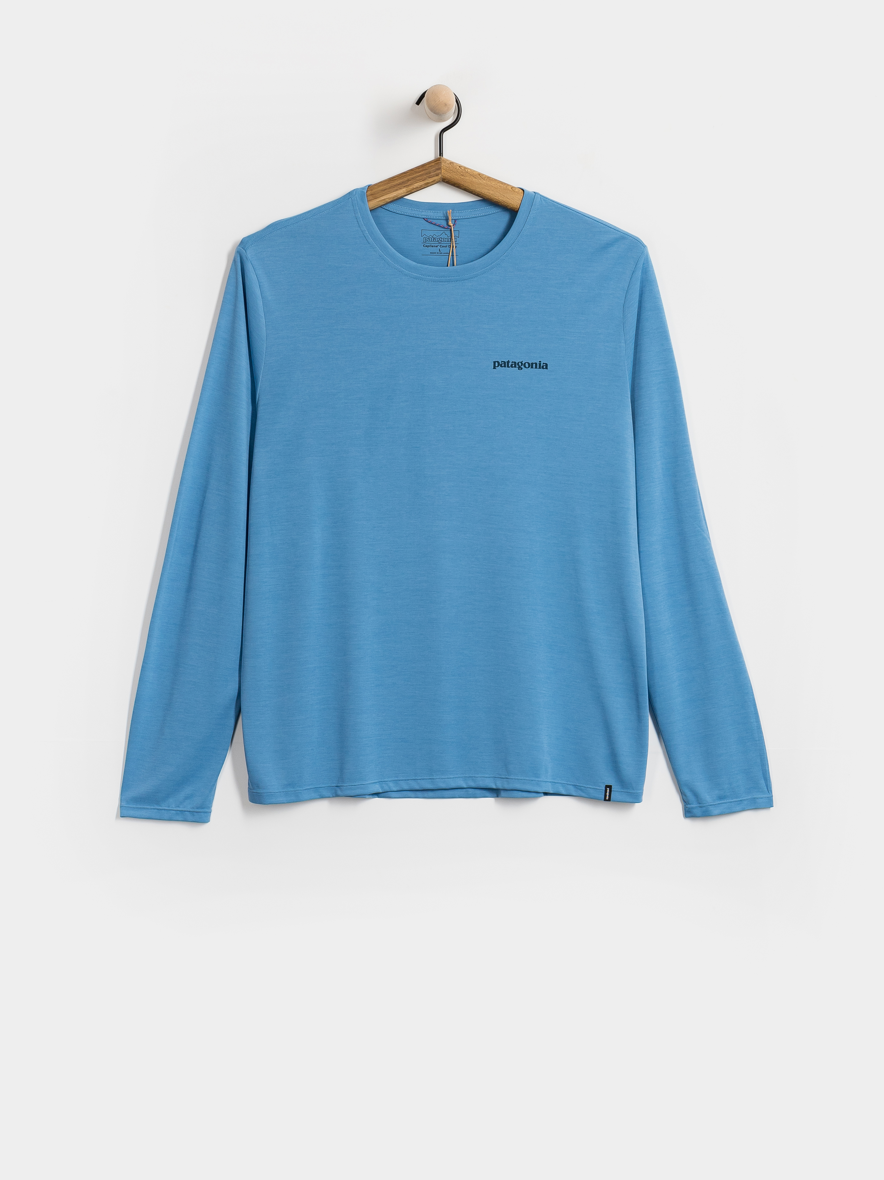 Triko Patagonia Cap Cool Daily Boardshort Logo (shore blue light shore blue x dye)