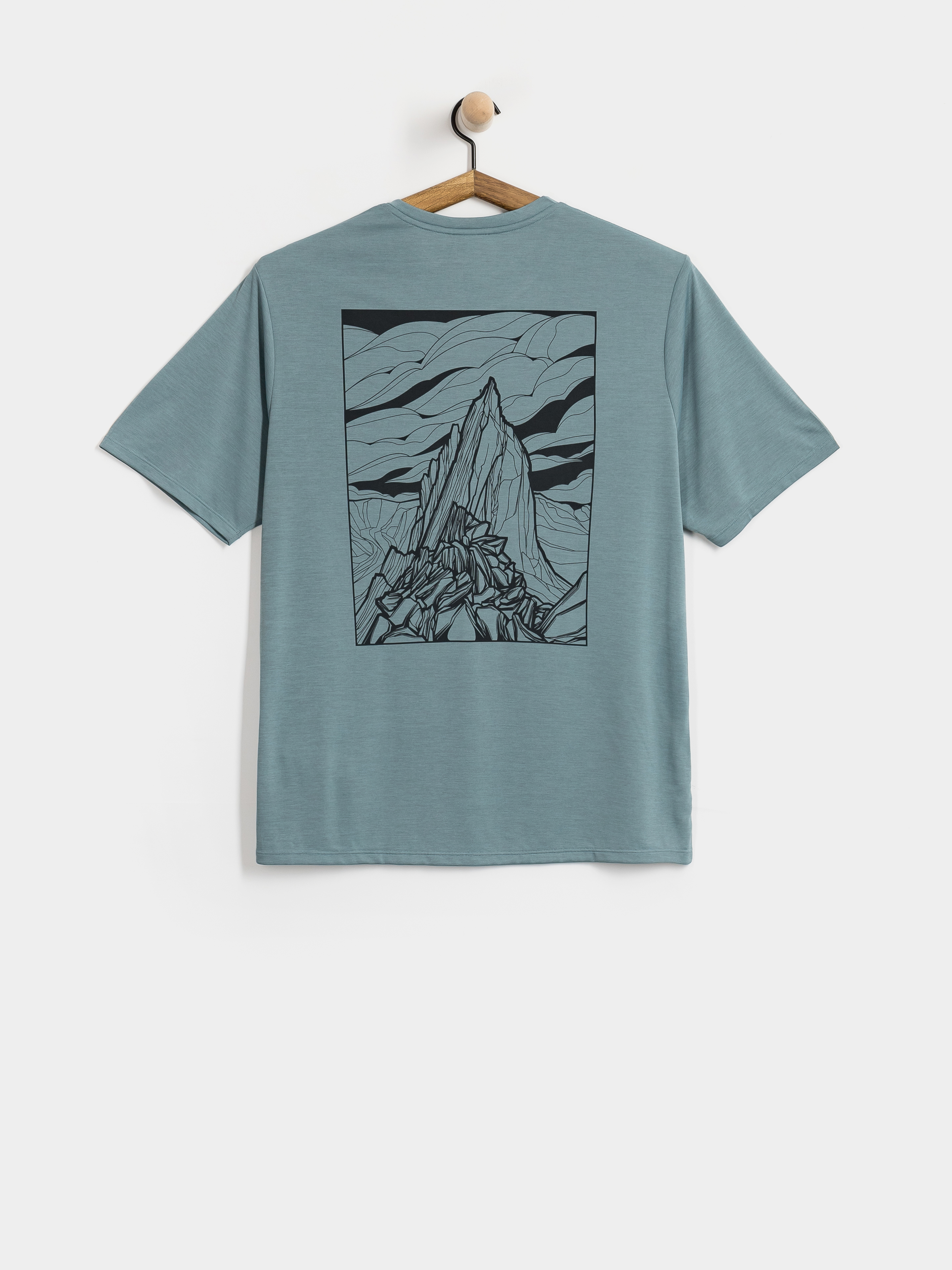 Tričko Patagonia Cap Cool Daily Cloud Crag (blue sage light blue sage x dye)