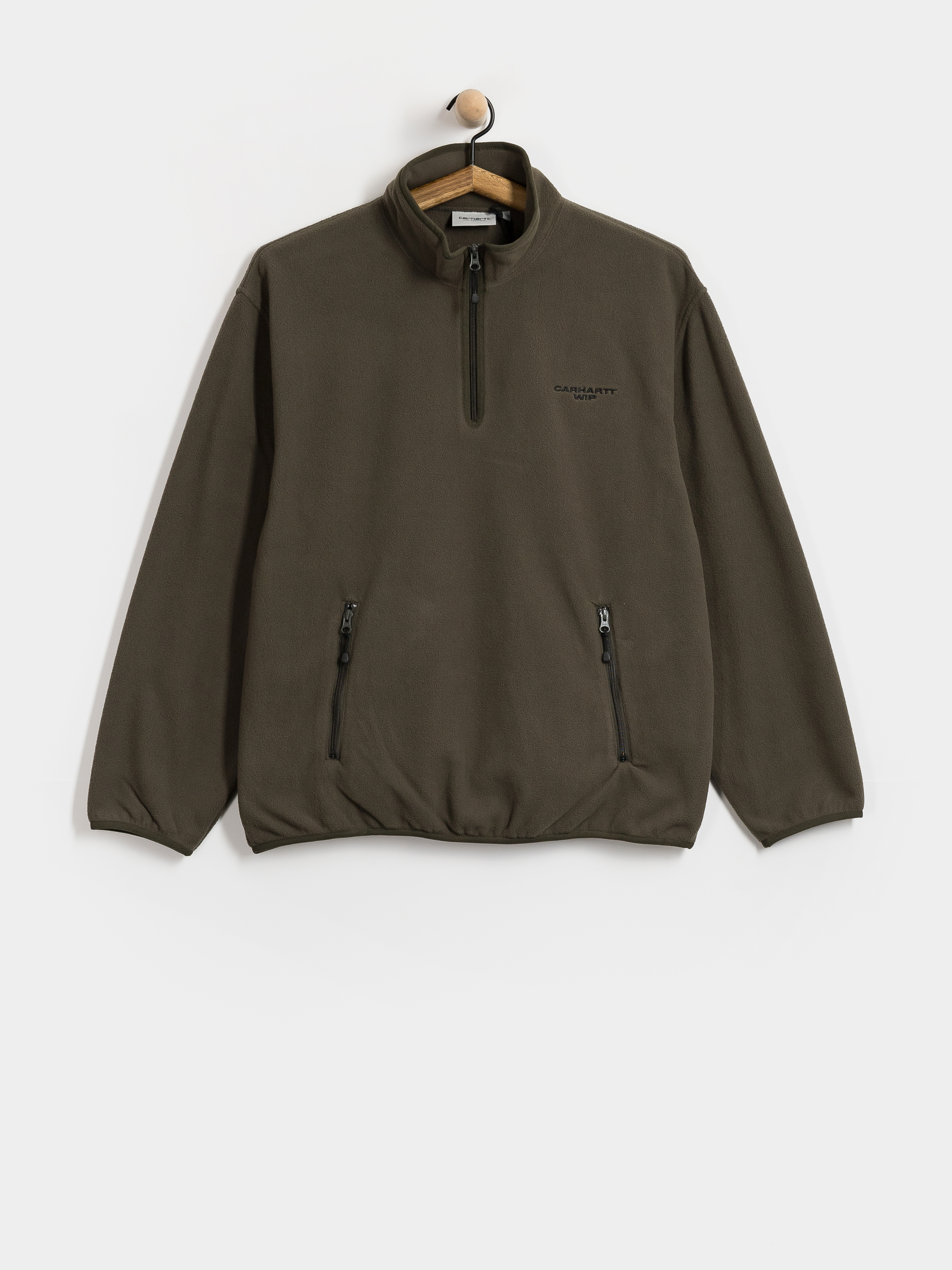Flu00edsovu00e1 mikina Carhartt WIP Edmore Half Zip (cypress/black)