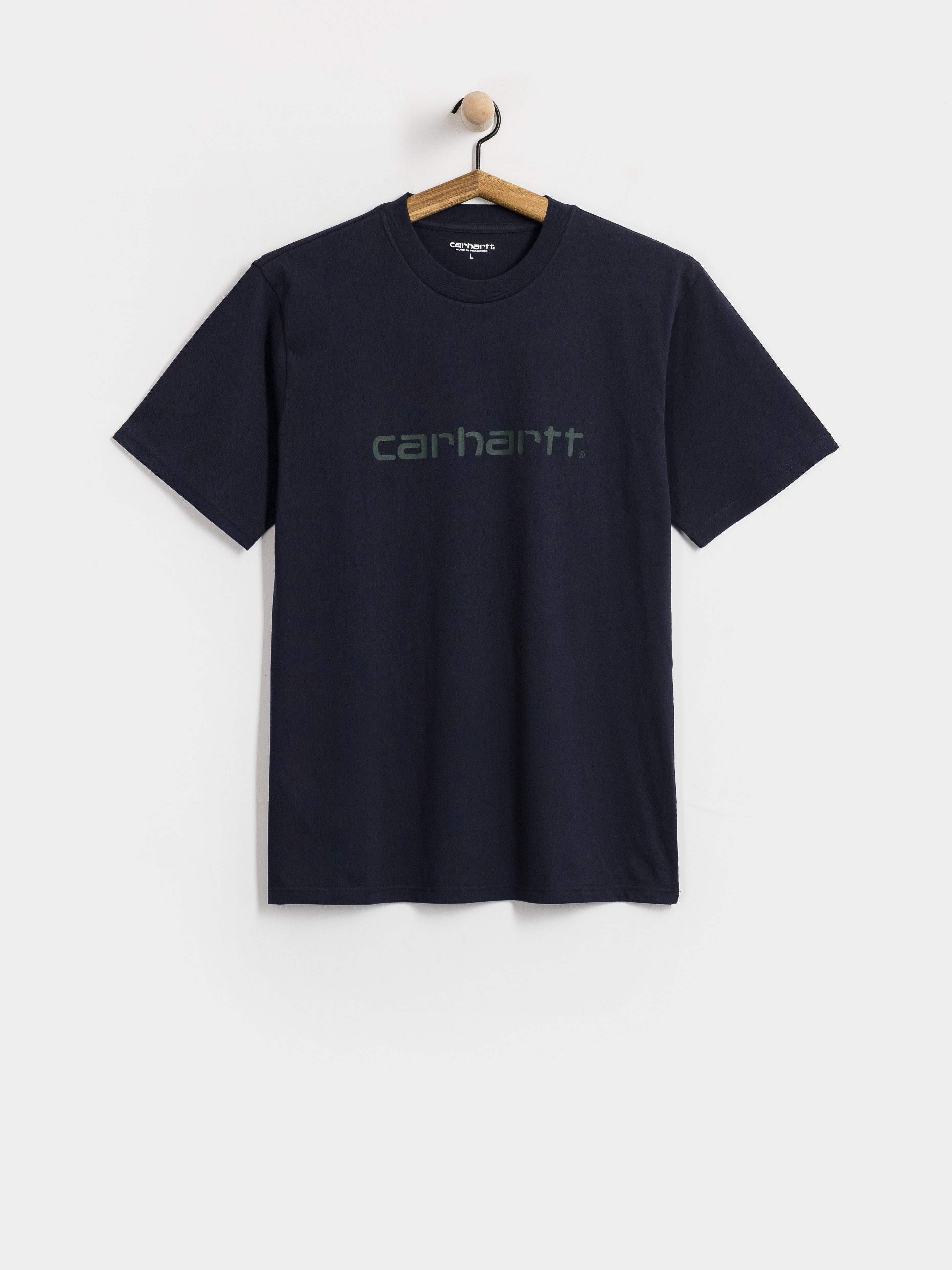 Tričko Carhartt WIP Script (dark navy/dark scarab)