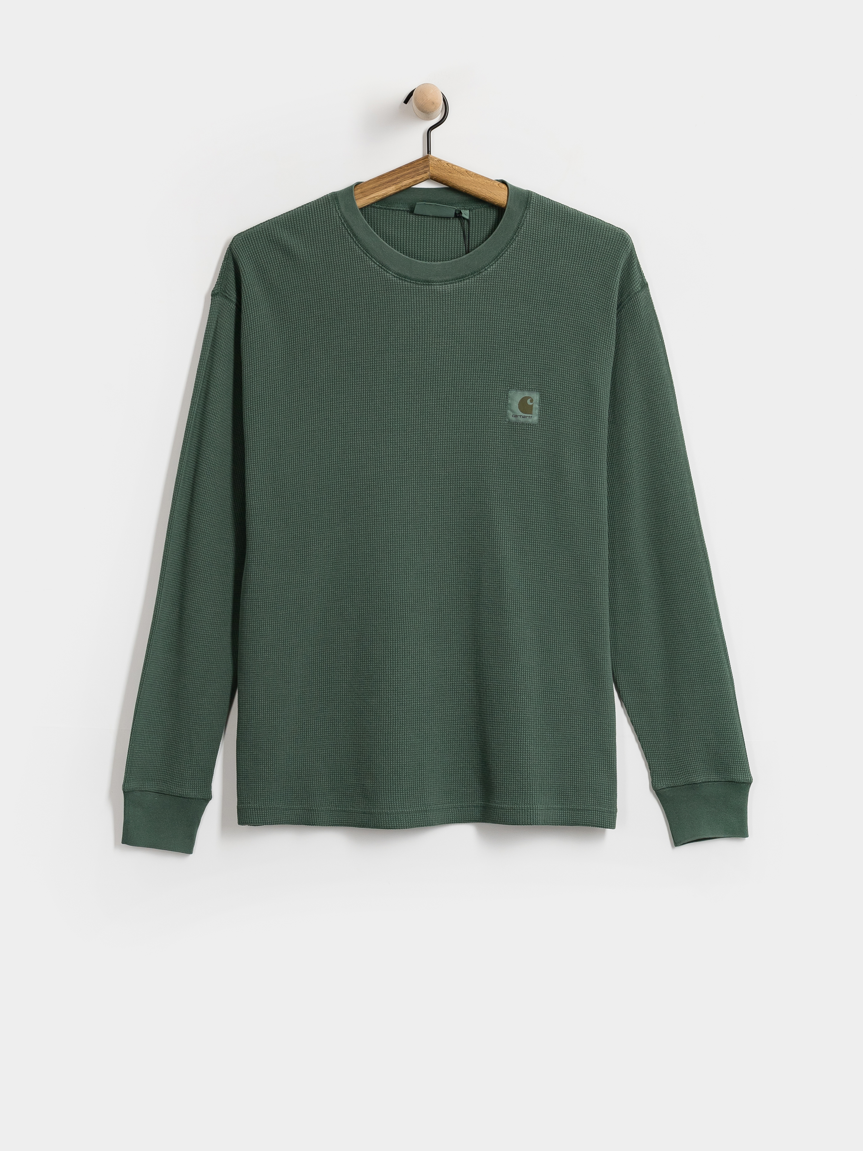 Triko Carhartt WIP Vista Waffle (dark scarab/garment dyed)