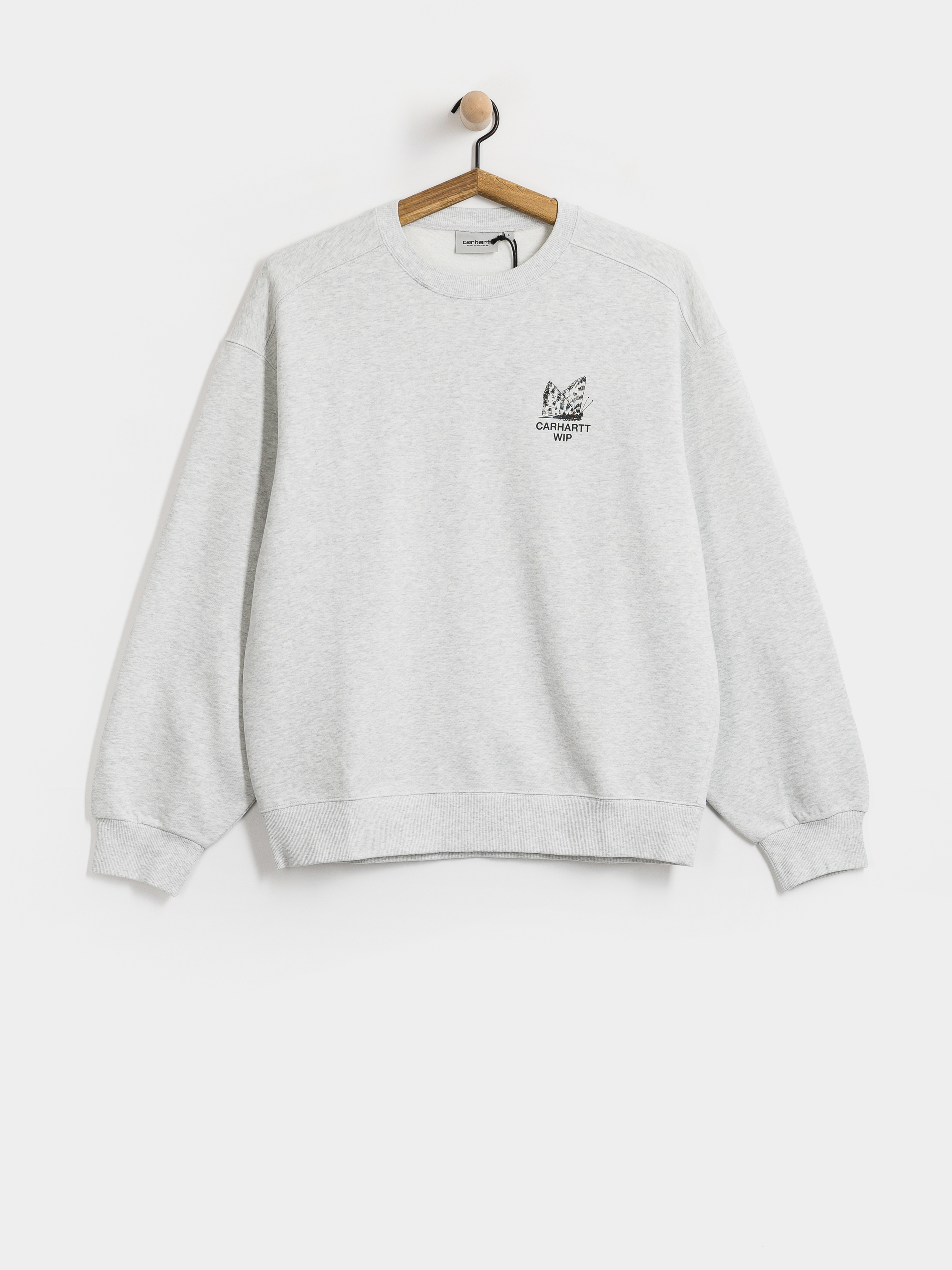 Mikina Carhartt WIP Hourglass (ash heather/stone washed)