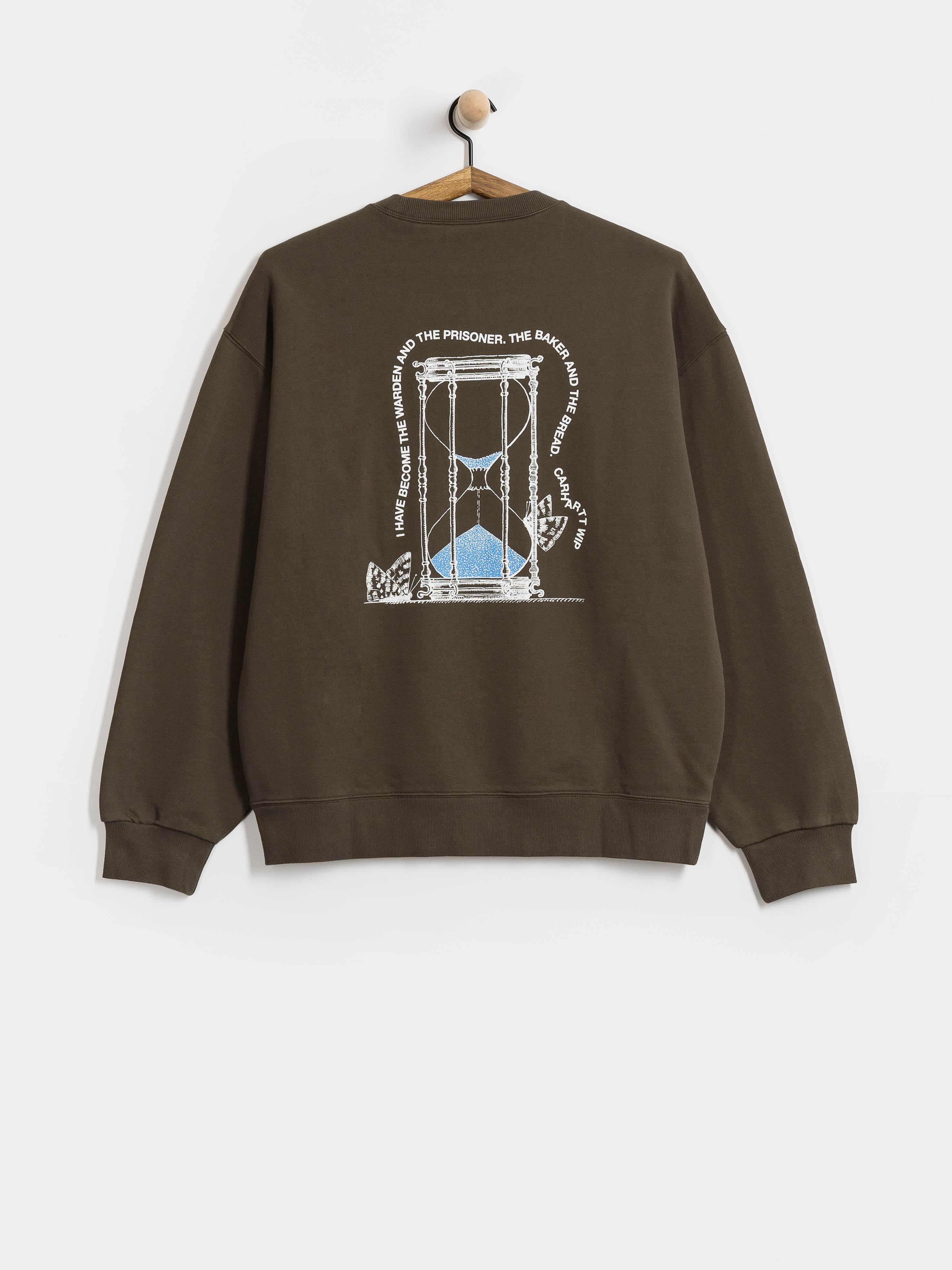 Mikina Carhartt WIP Hourglass (cypress/stone washed)