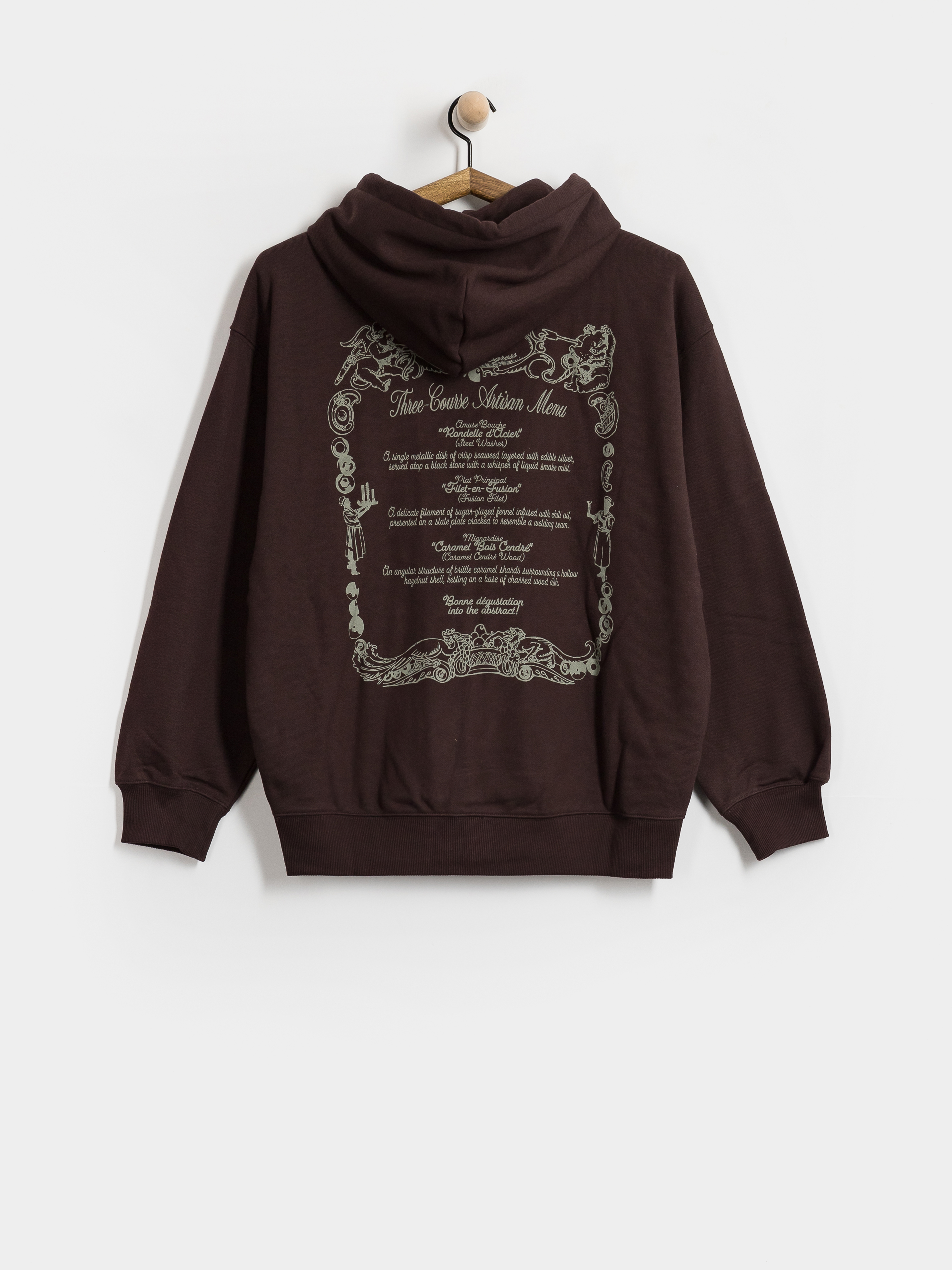 Mikina s kapucu0148ou Carhartt WIP Chez WIP ZHD (palisander/grey)