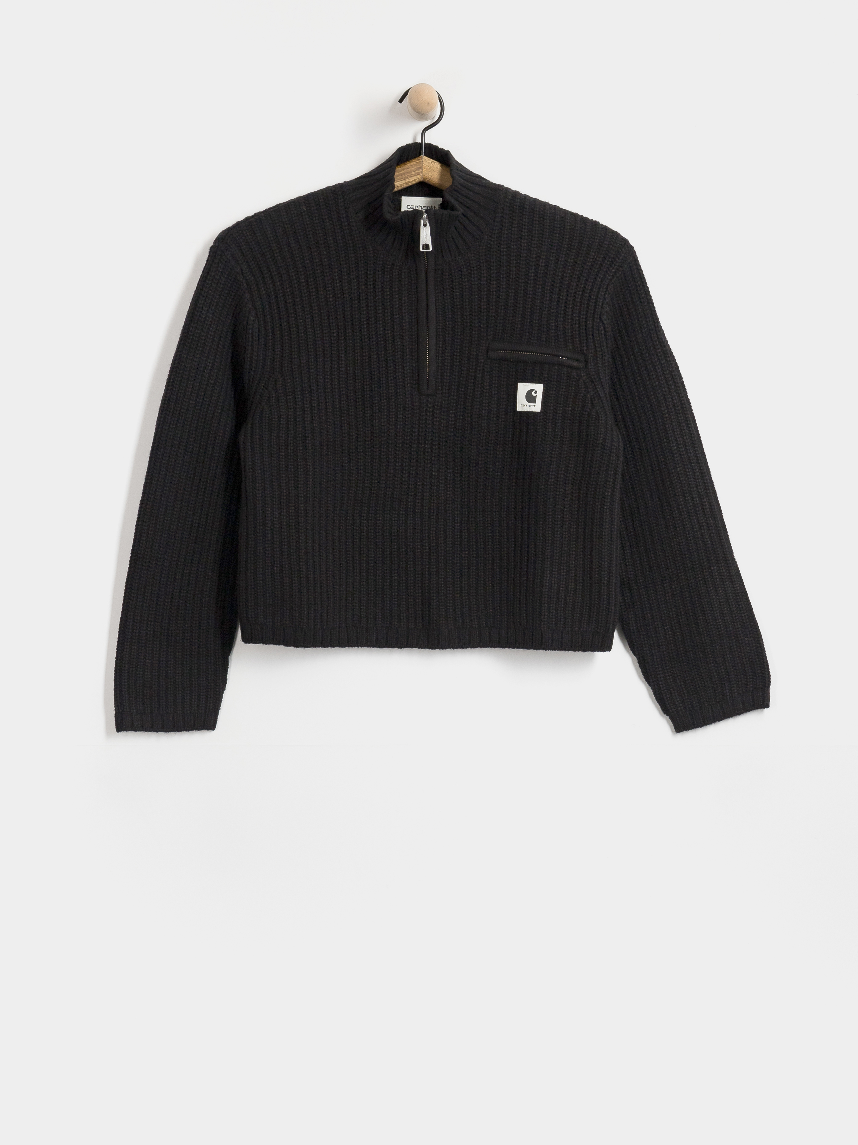 Sveter Carhartt WIP Detroit Half Zip Wmn (black)
