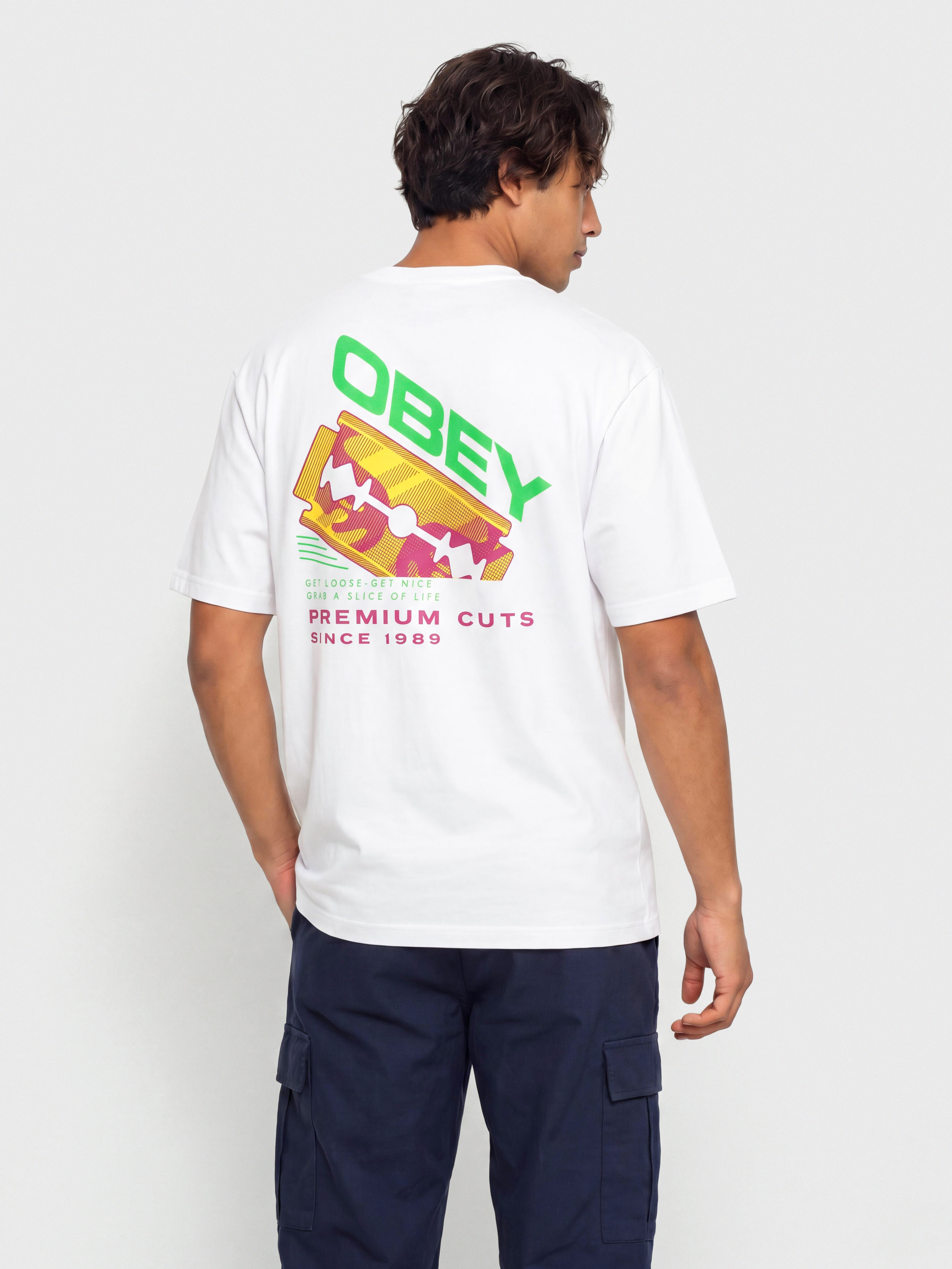 Tričko OBEY Razor (white)