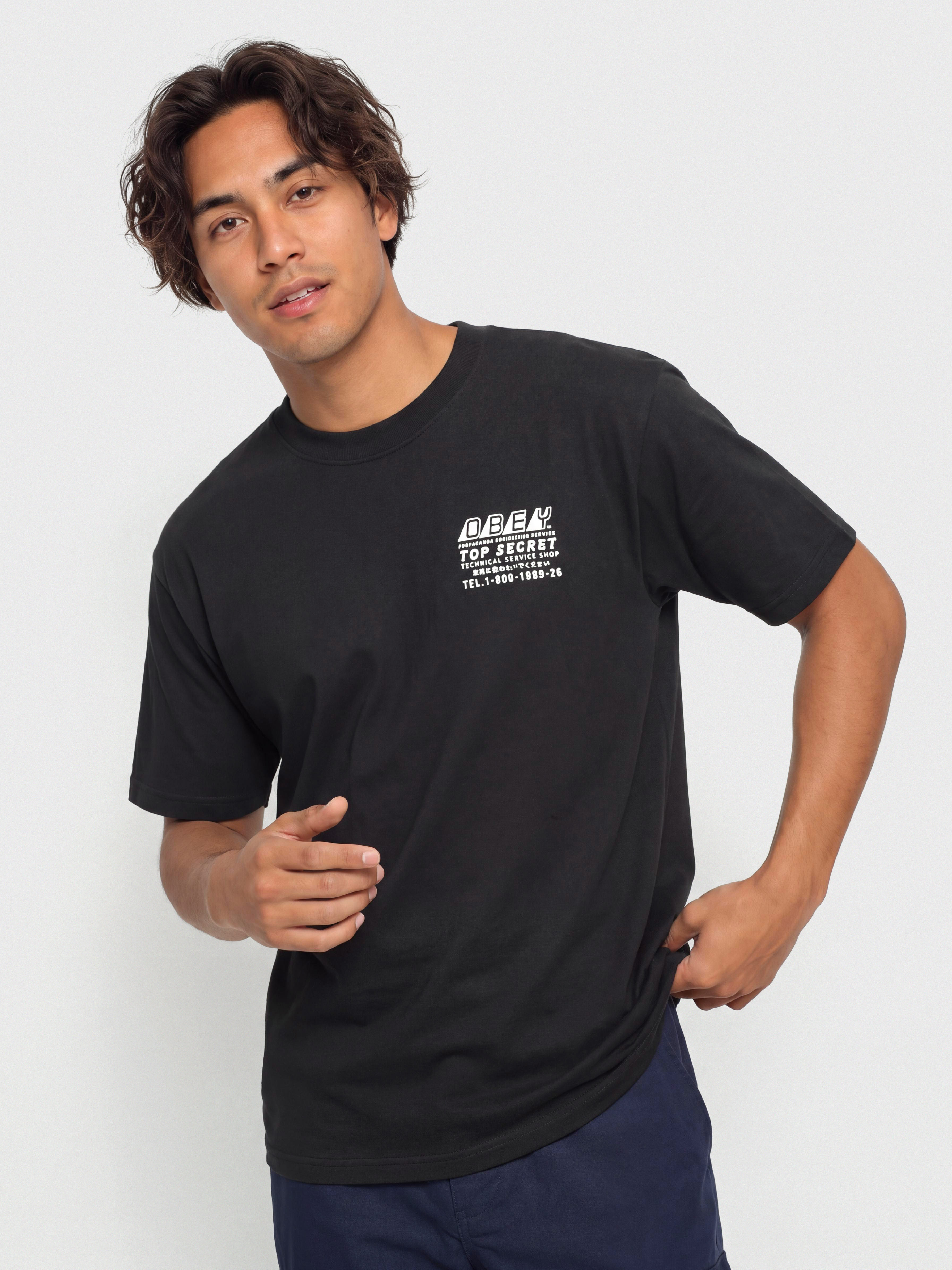 Triu010dko OBEY Top Secret (vintage black)