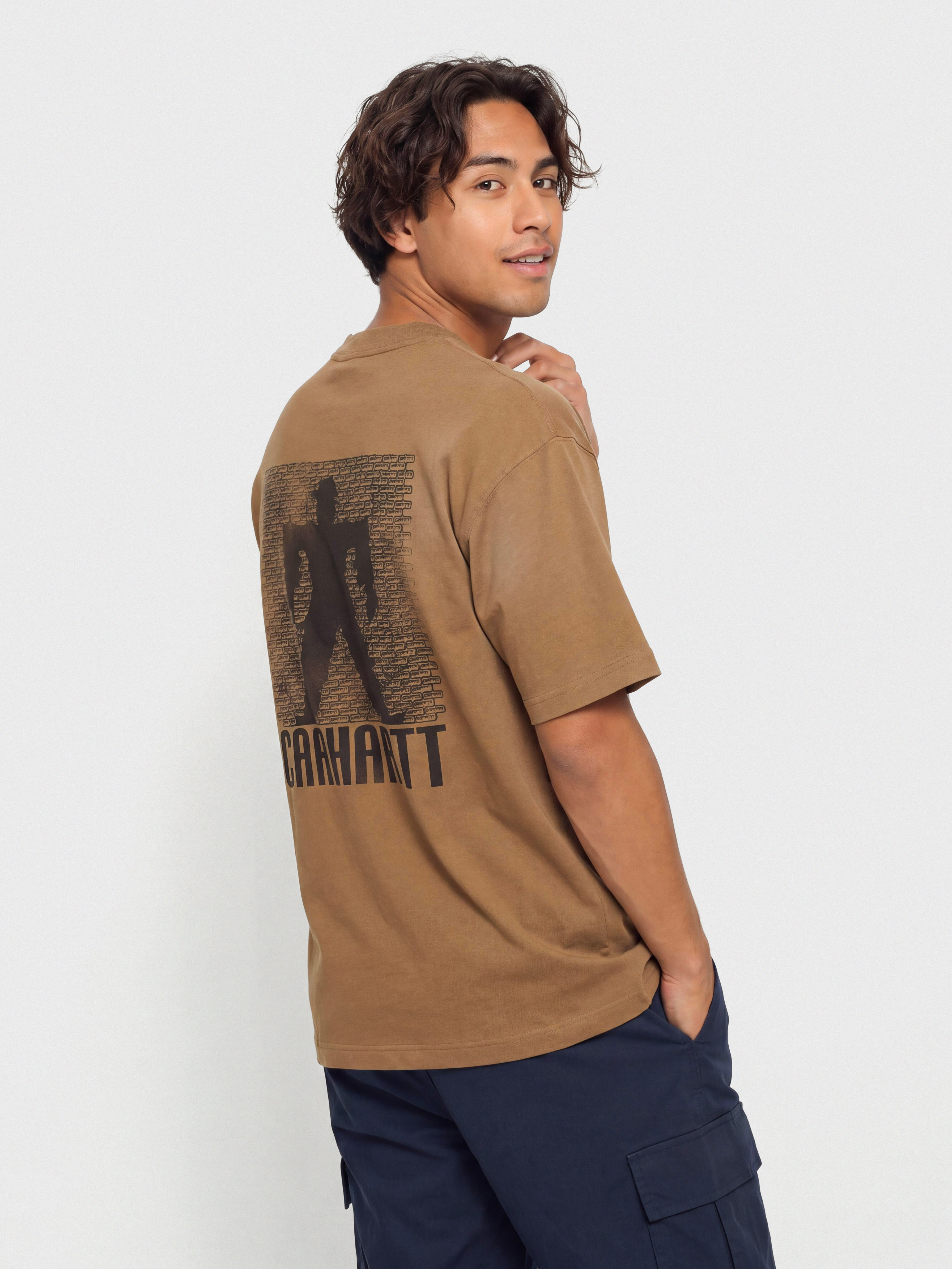 Tričko Carhartt WIP Bricky Man (wip h brown/stone dyed)