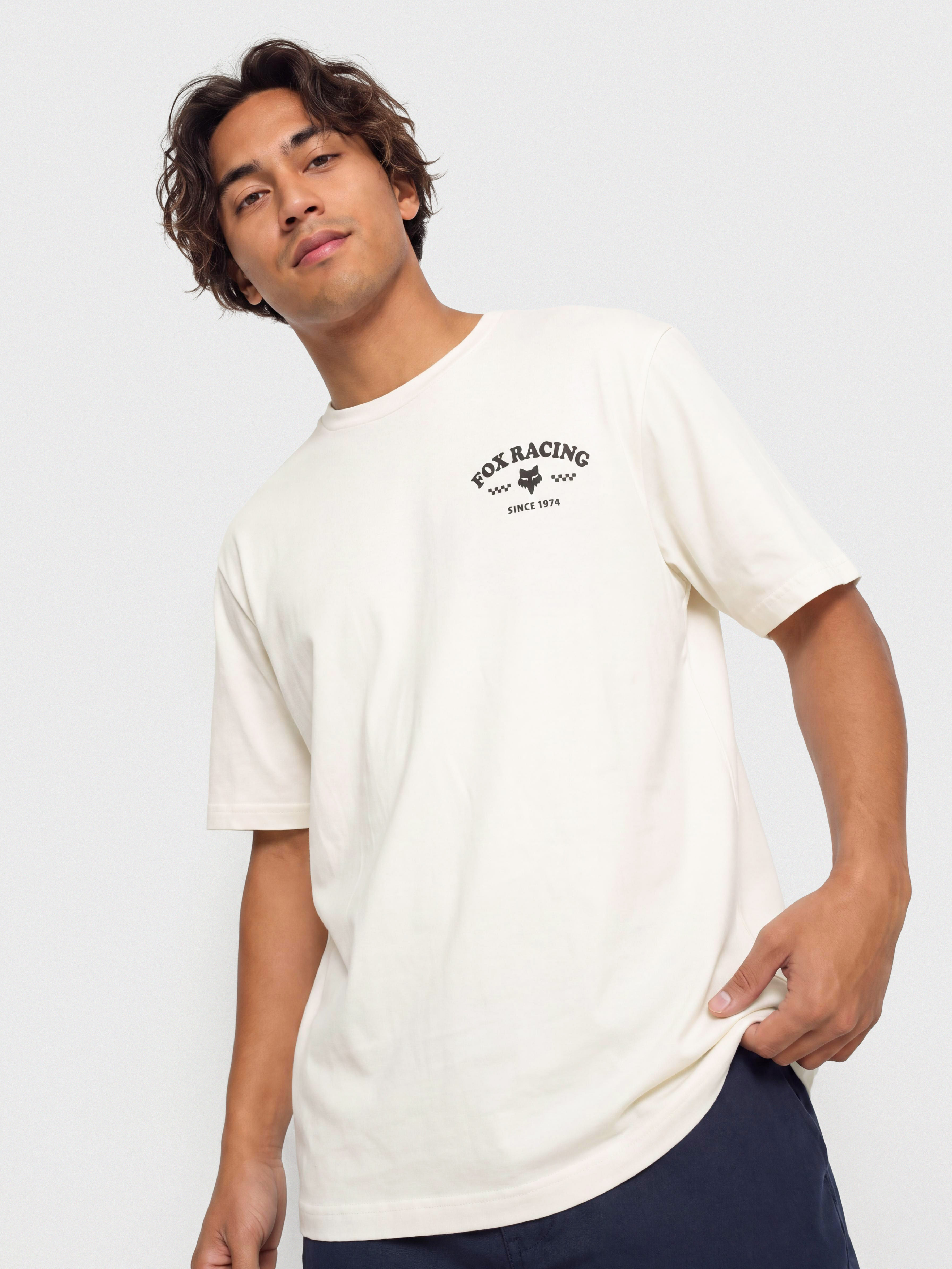 Tričko Fox Trick 195 (off white)