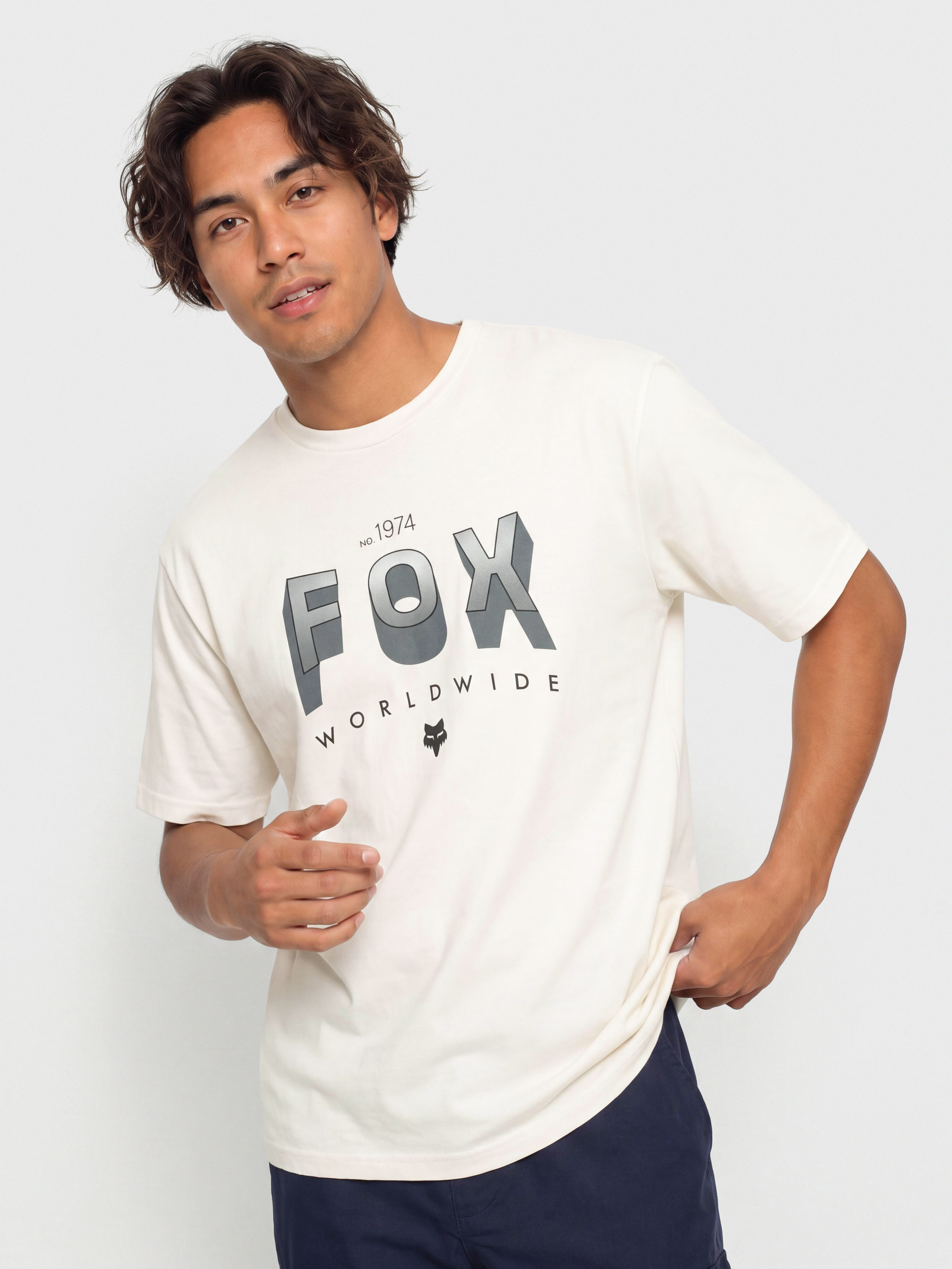 Tričko Fox Block 195 (off white)