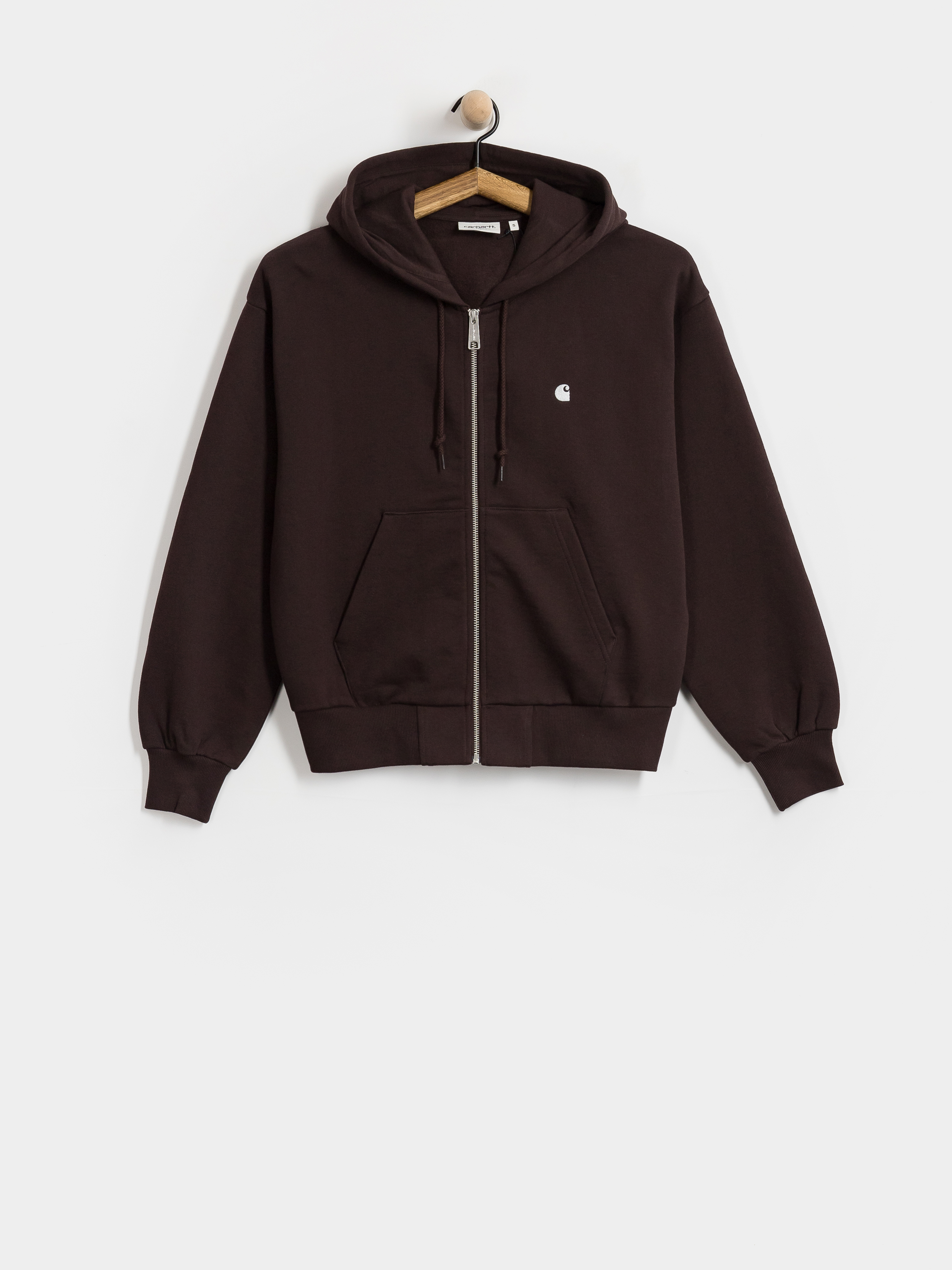 Mikina s kapucu0148ou Carhartt WIP Casey ZHD Wmn (palisander/silver)