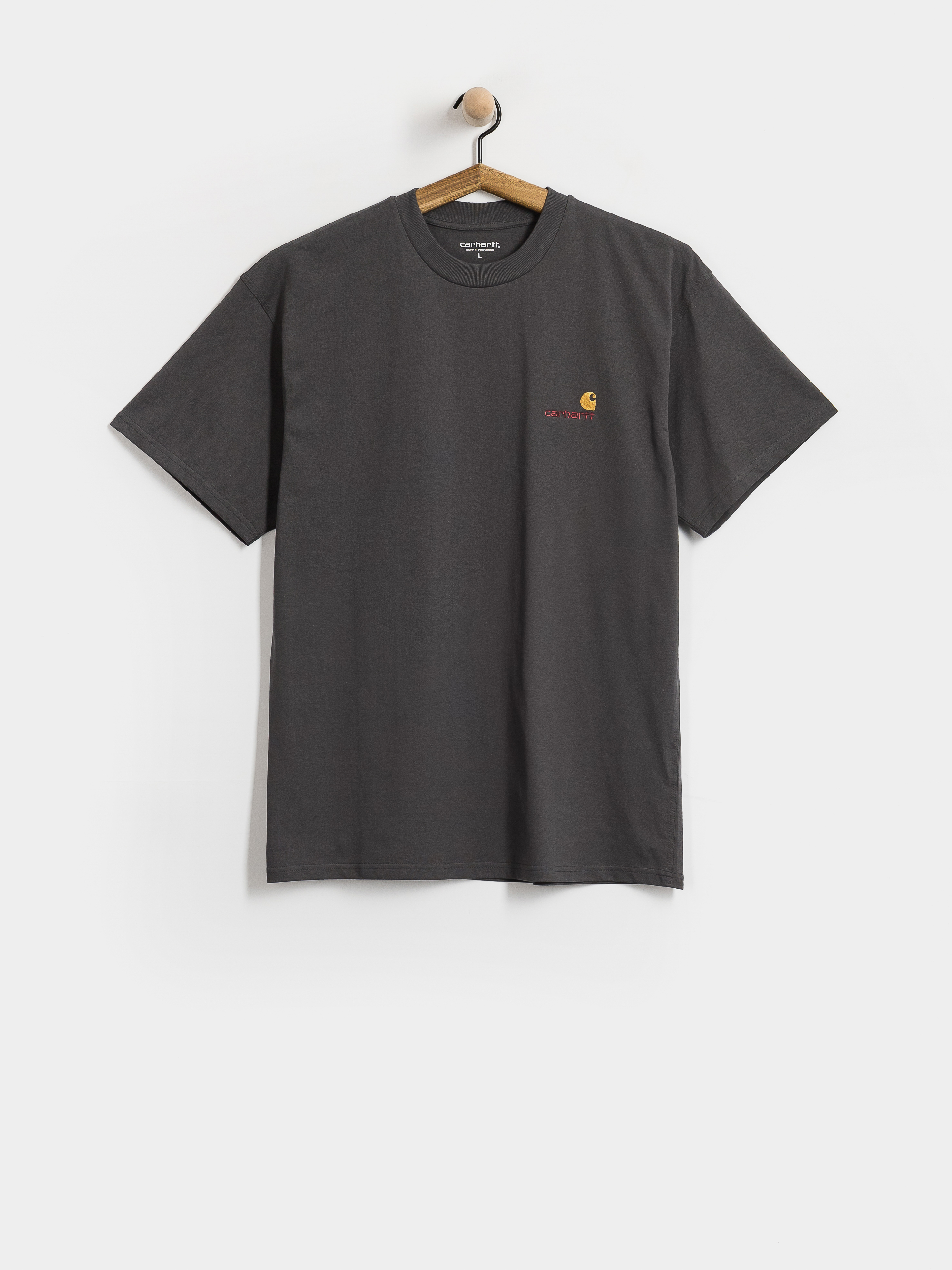 Tričko Carhartt WIP American Script (graphite)