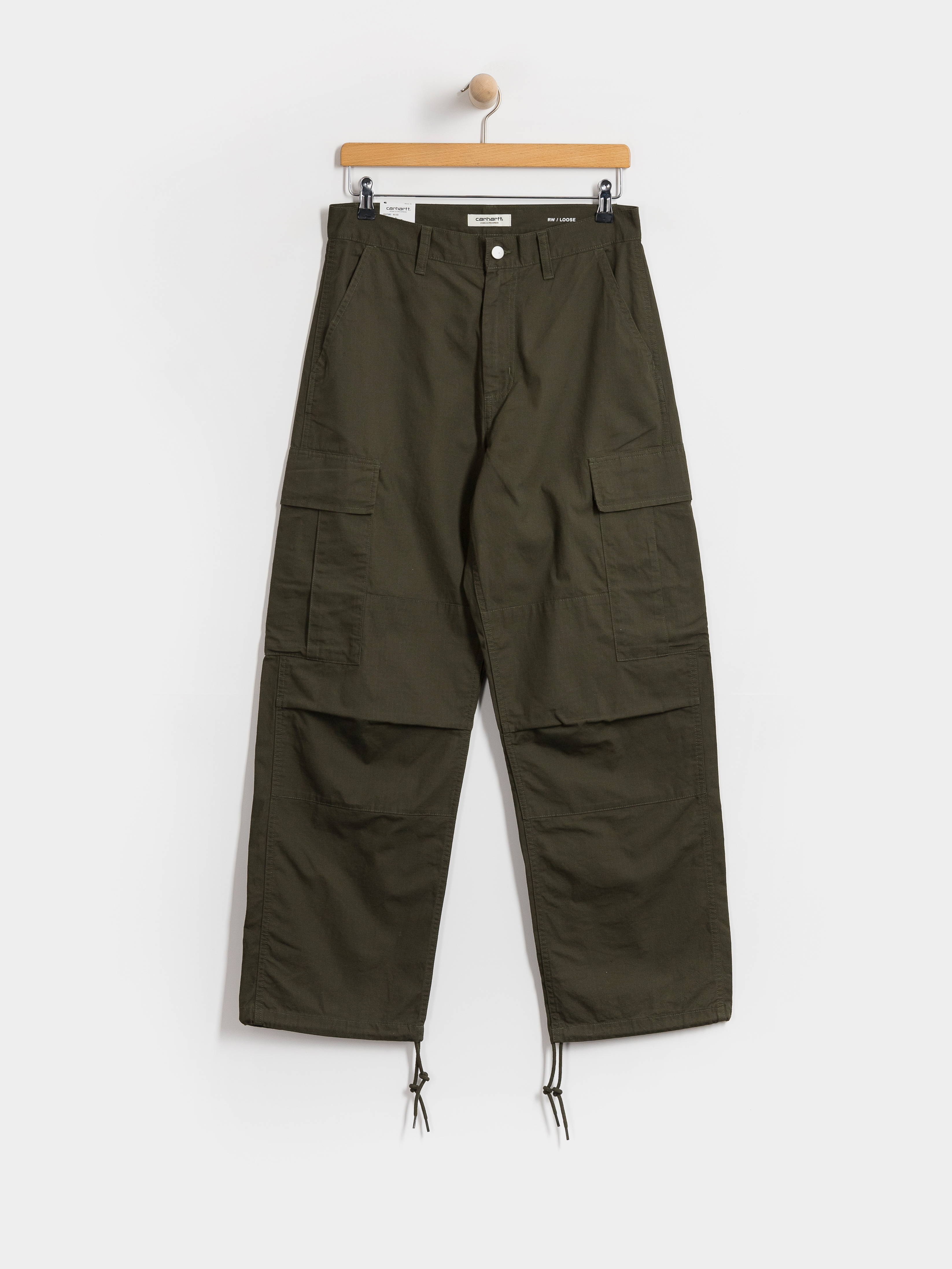 Nohavice Carhartt WIP Brandon Cargo Wmn (cypress/rinsed)