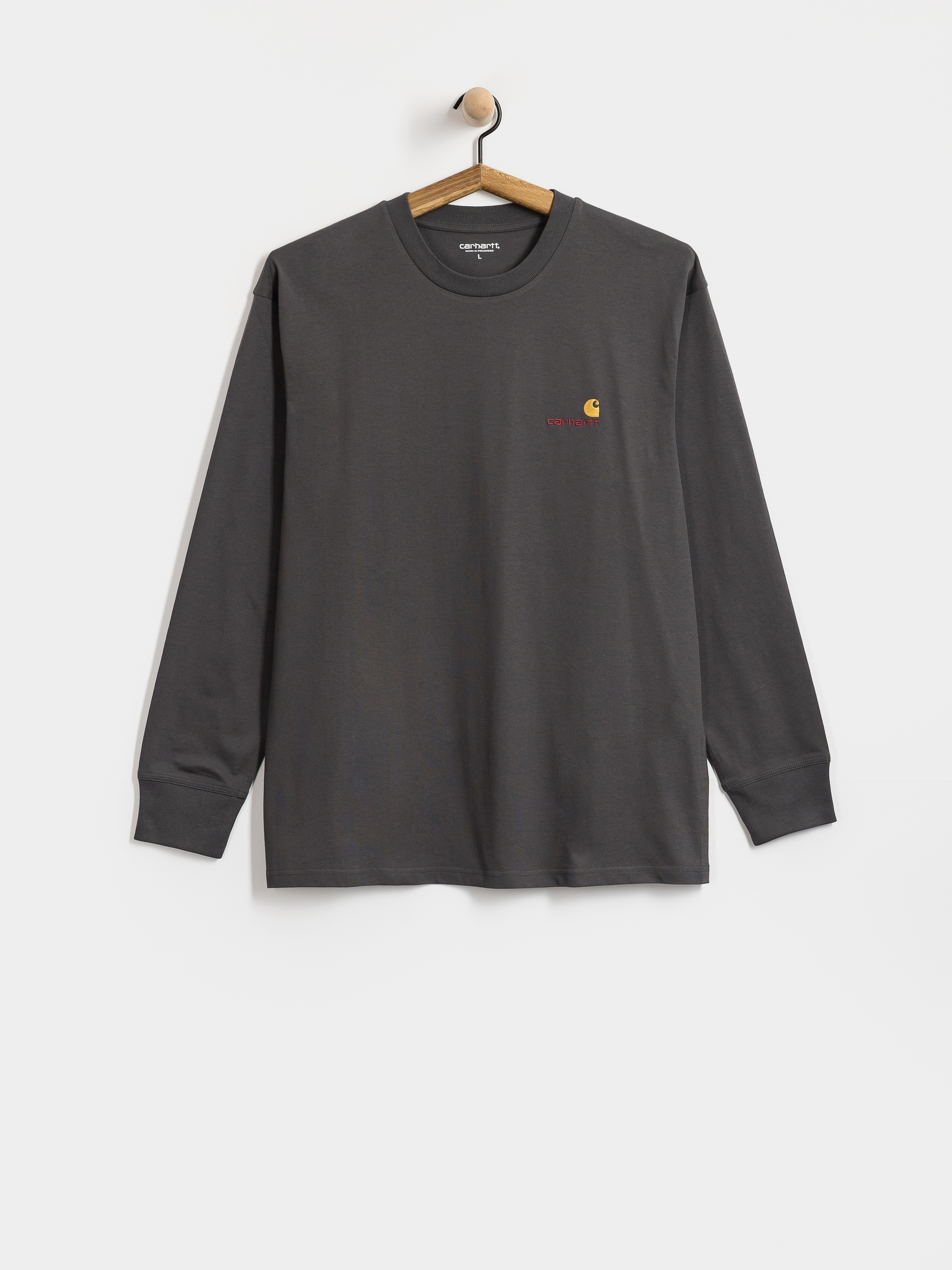 Triko Carhartt WIP American Script (graphite)