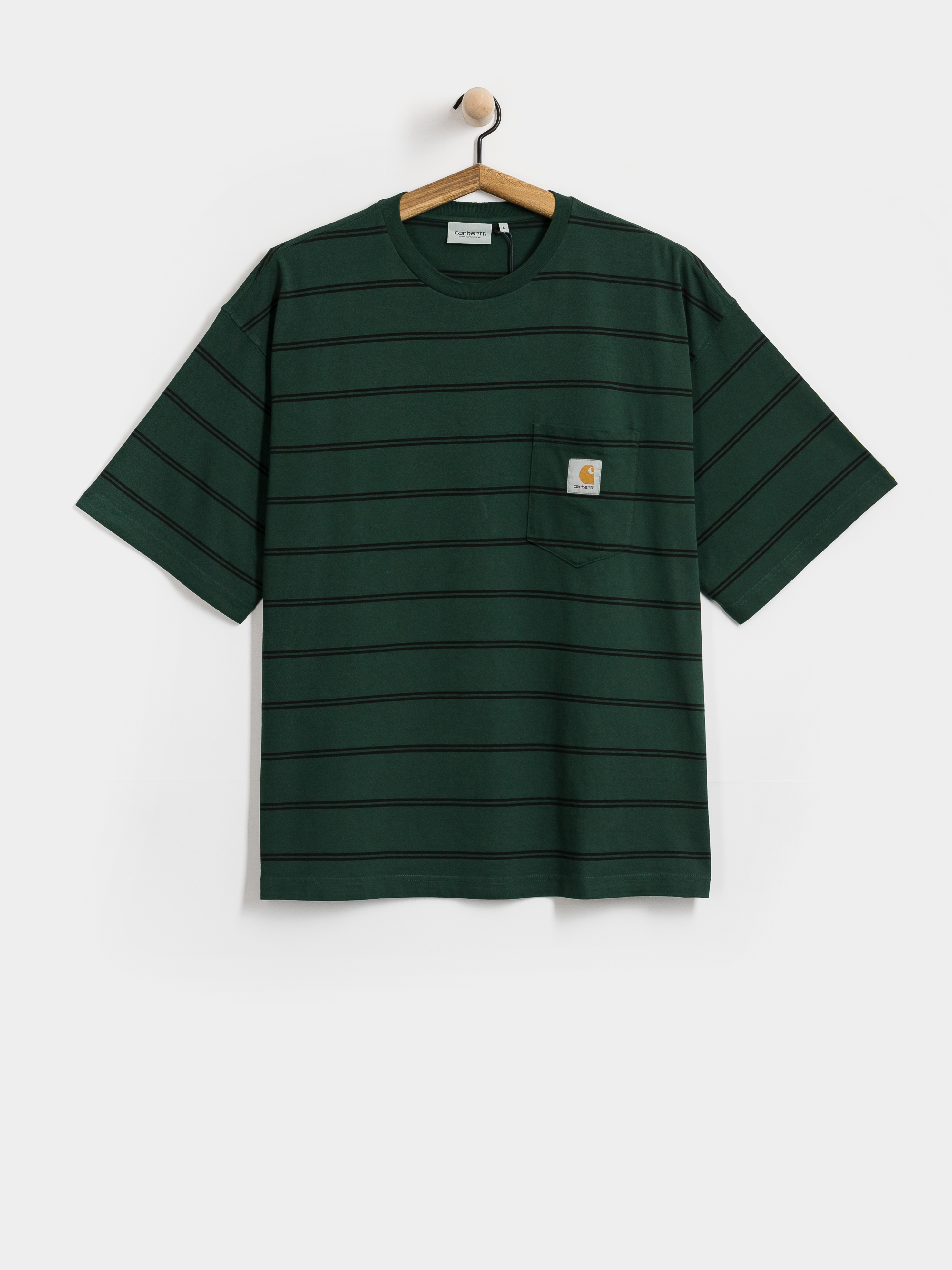 Triu010dko Carhartt WIP Cardona Pocket (cardona stripe natural/dark scarab/garment dyed)