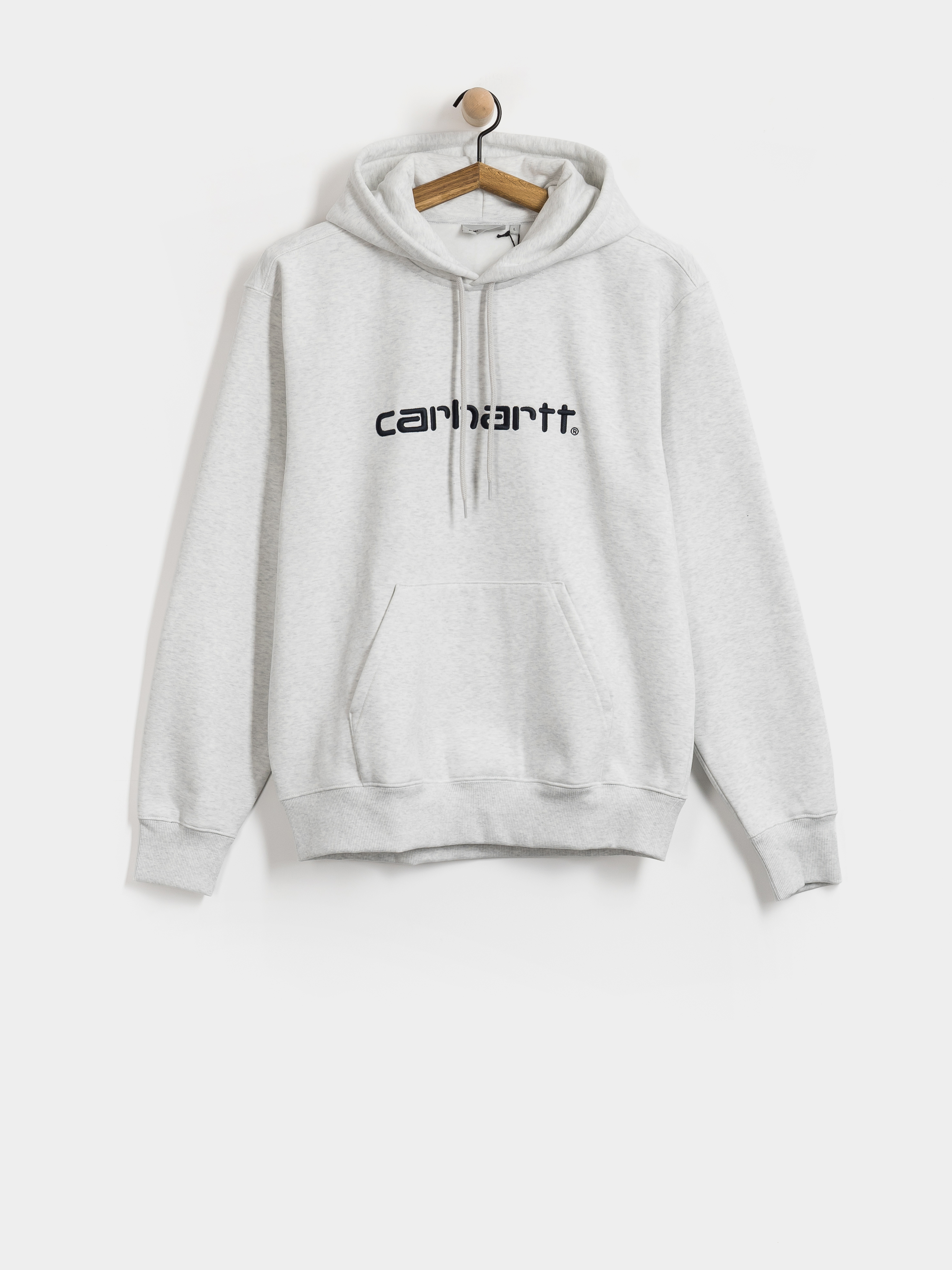 Mikina s kapucňou Carhartt WIP Carhartt HD (ash heather/graphite)