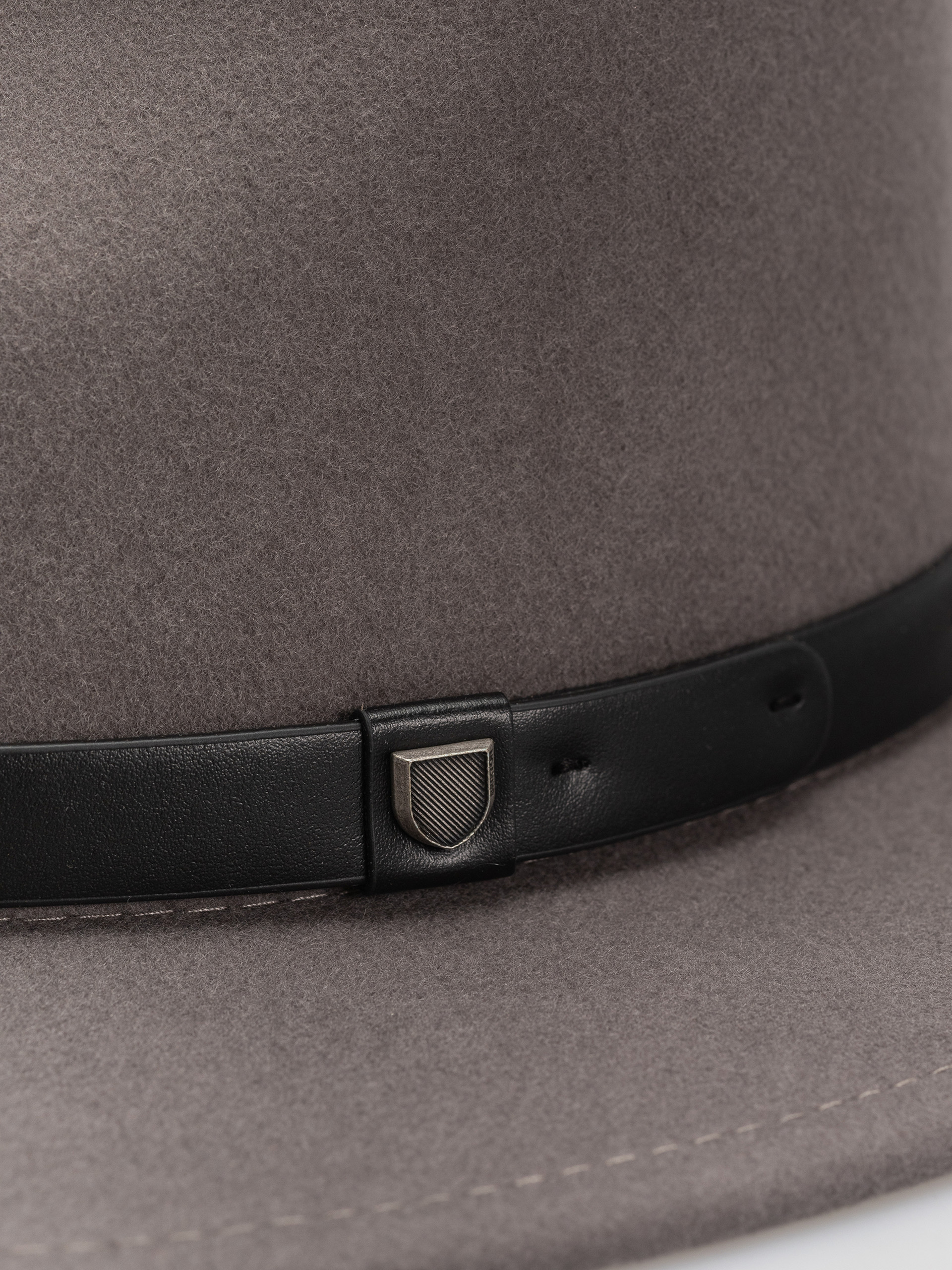 Klobúk Brixton Messer Fedora (grey/grey)