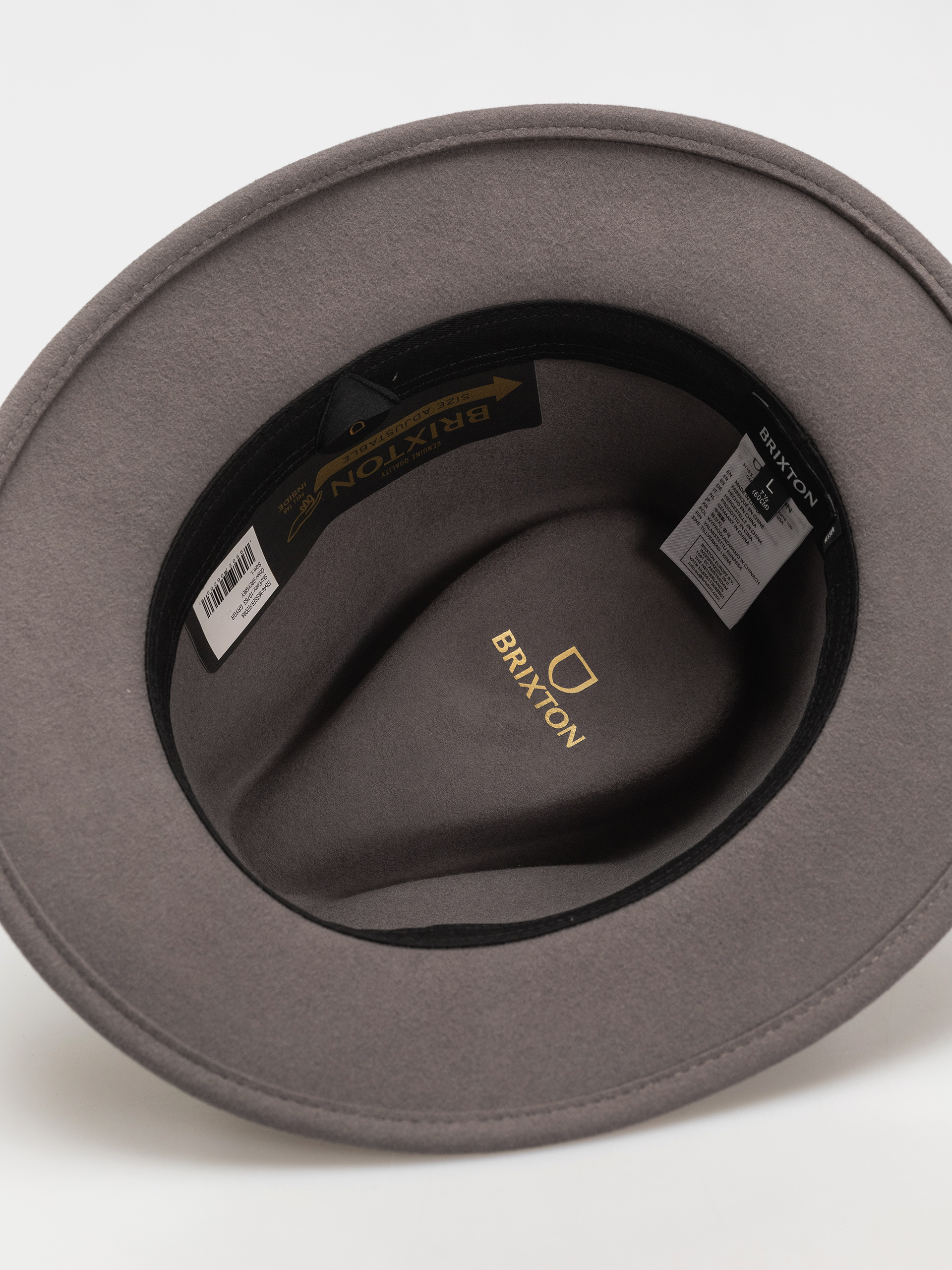 Klobúk Brixton Messer Fedora (grey/grey)