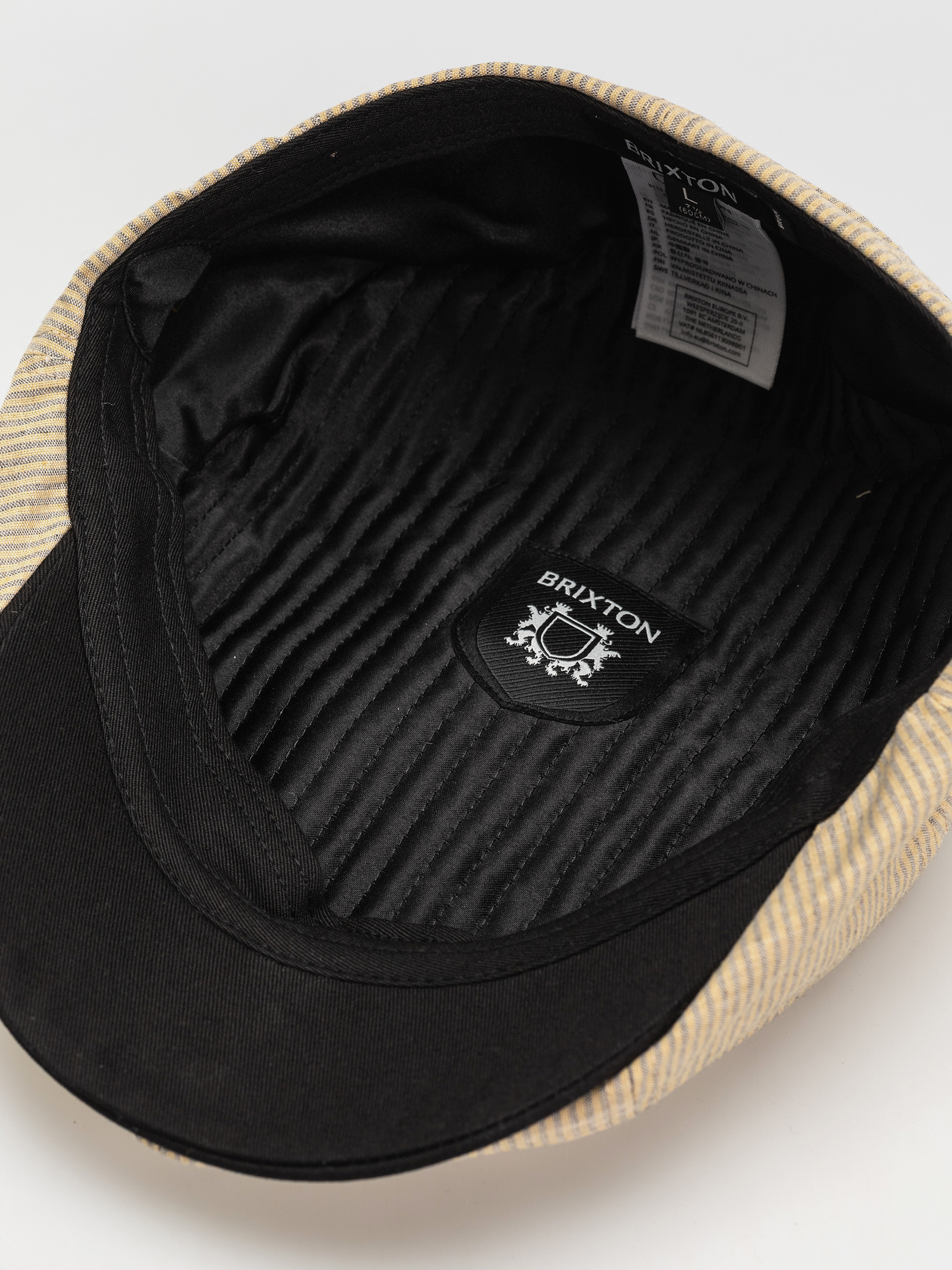 Klobúk so šiltom Brixton Brood Snap Cap (khaki stripe/washed black)