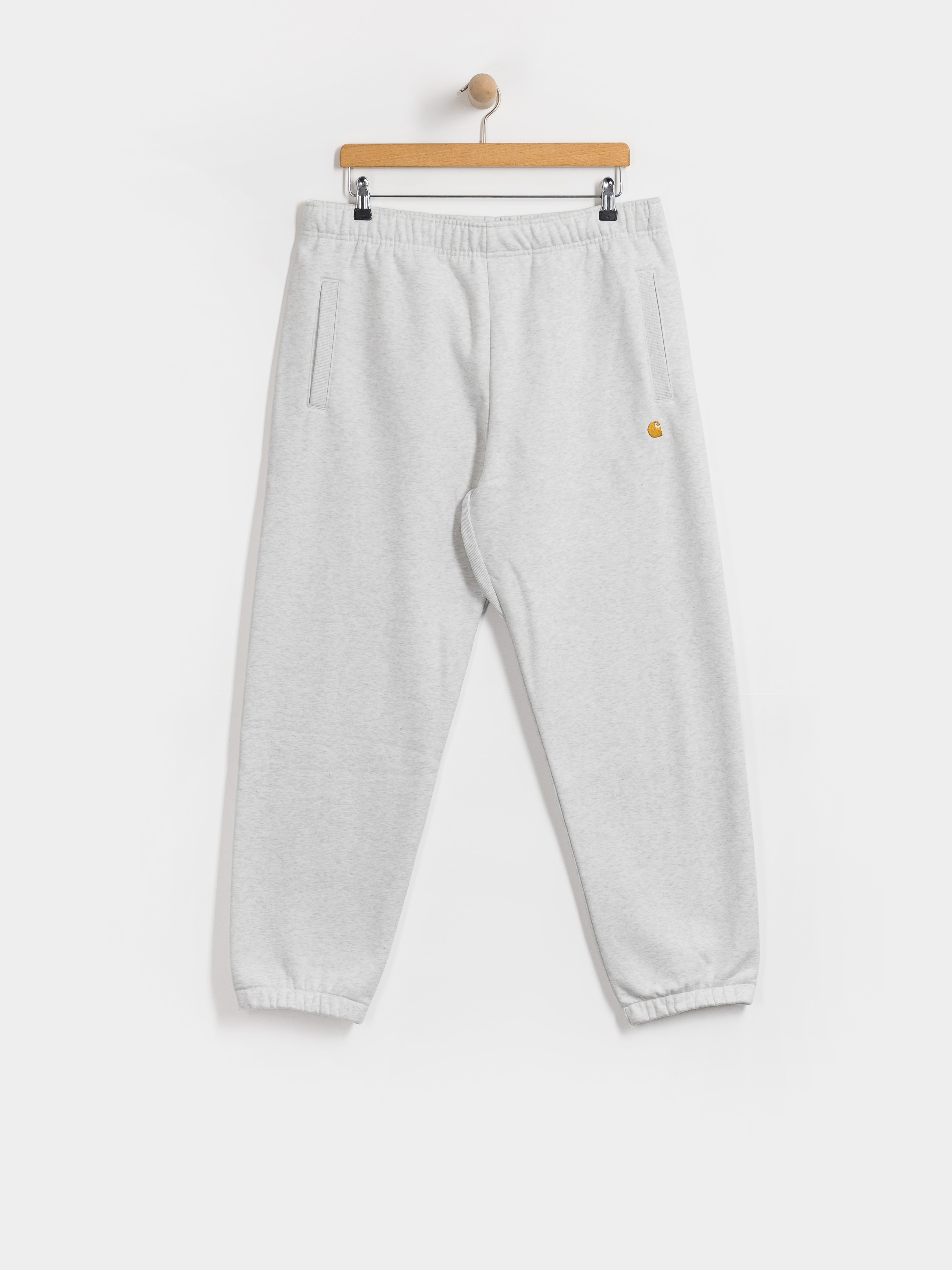 Nohavice Carhartt WIP Chase (ash heather/gold)
