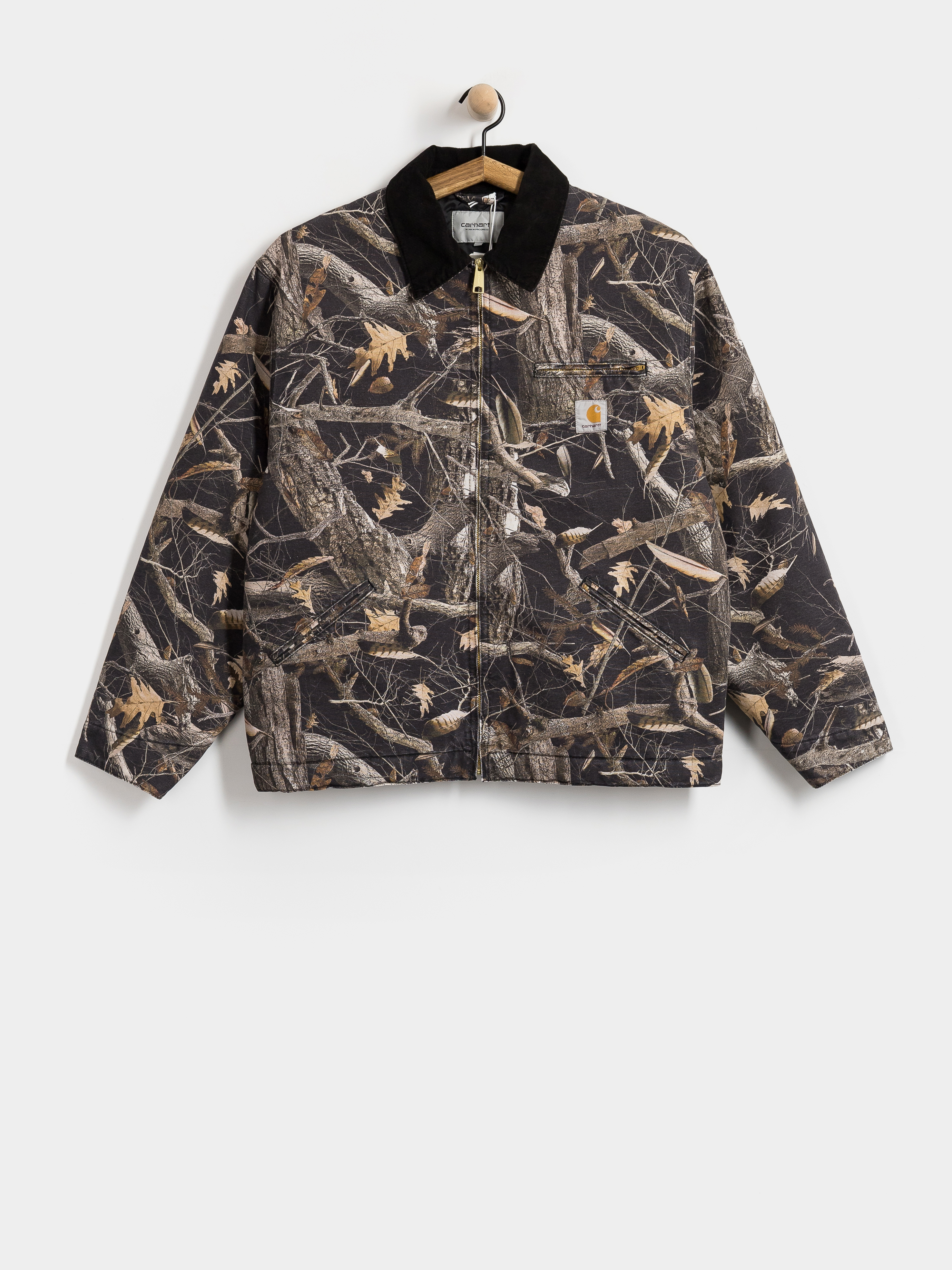 Bunda Carhartt WIP OG Detroit (camo feather tree black/black/heavy stone wash)