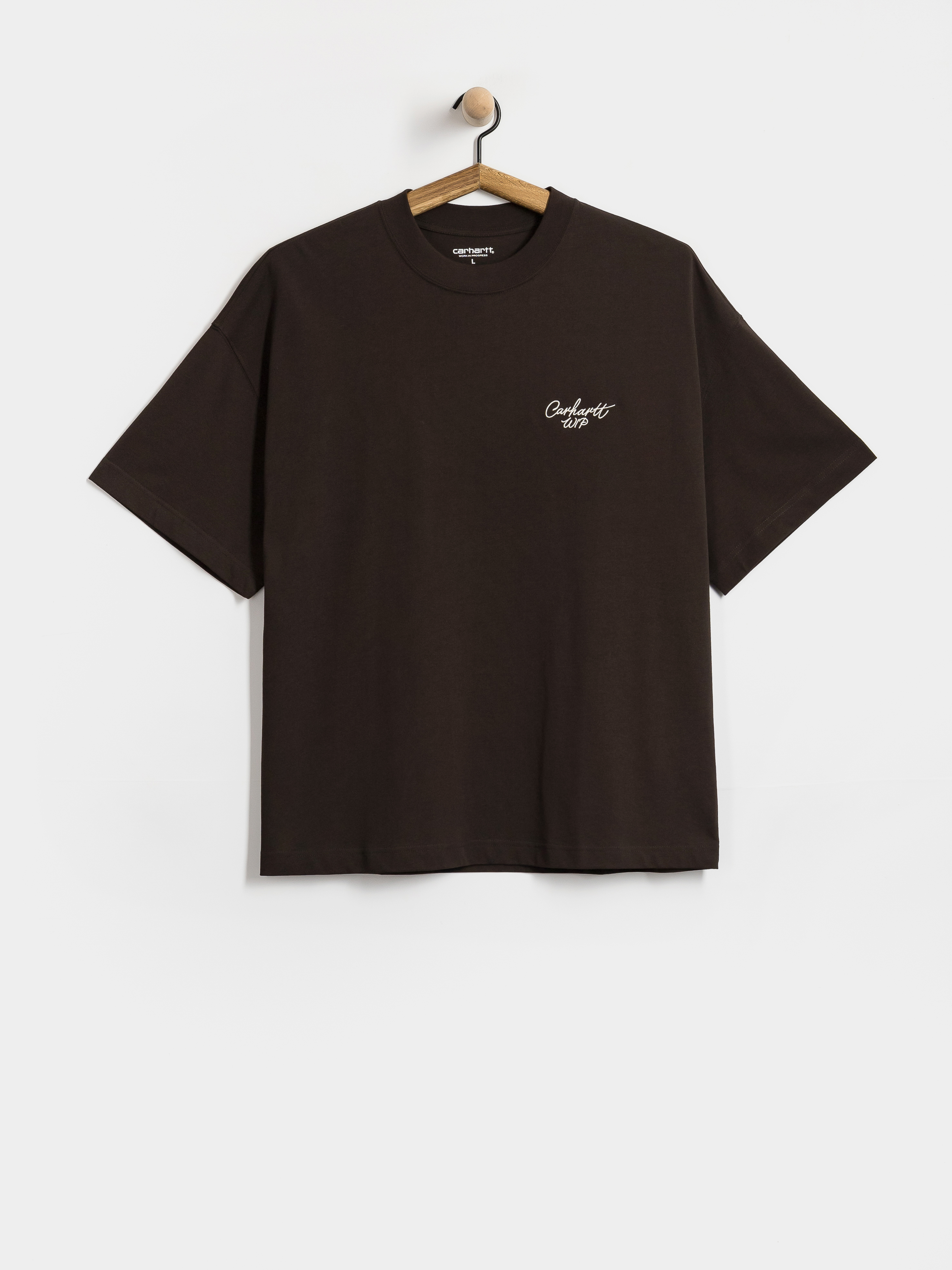 Tričko Carhartt WIP Signature Script (tobacco/natural)