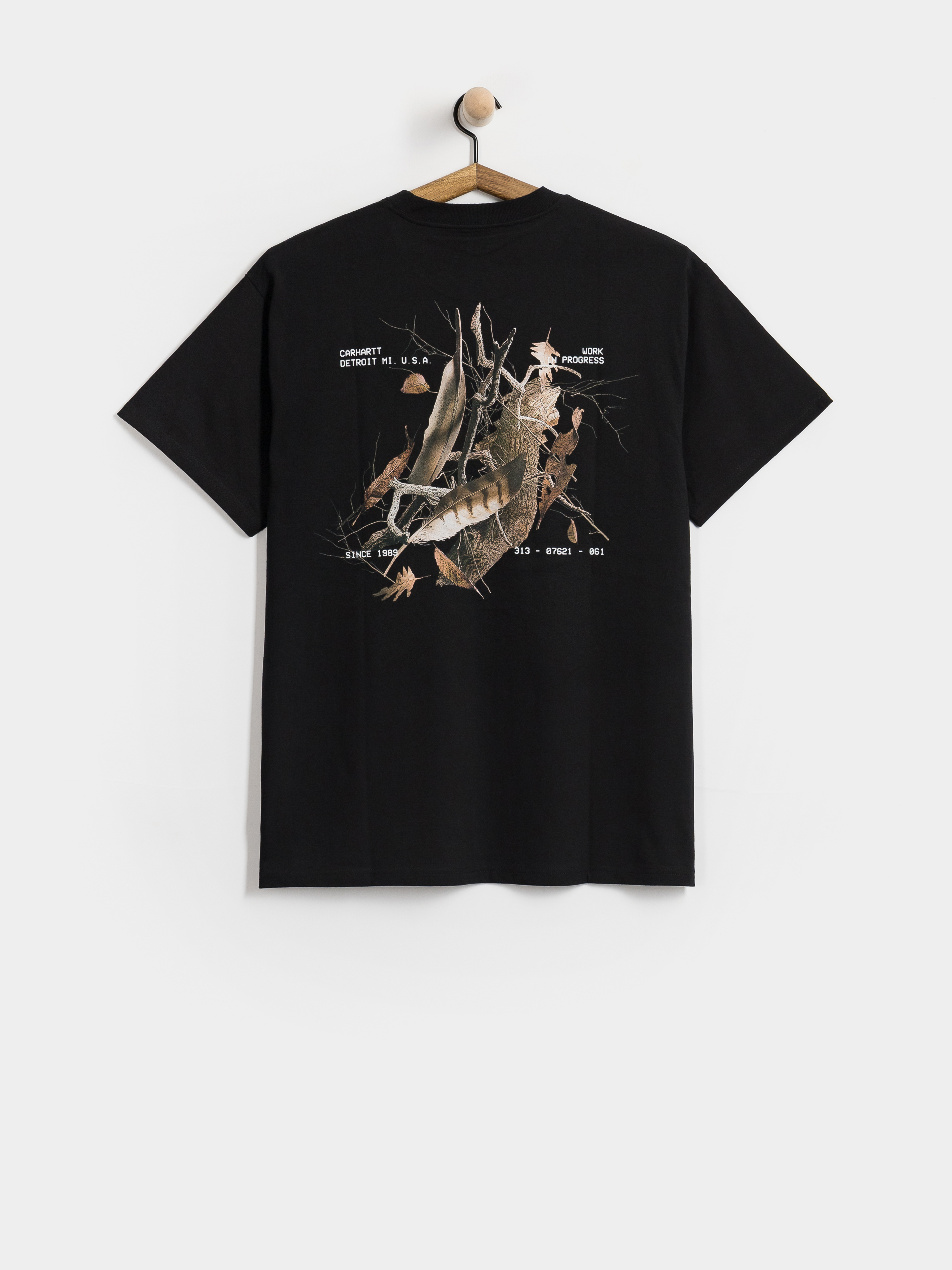 Tričko Carhartt WIP Feather Progress (black)