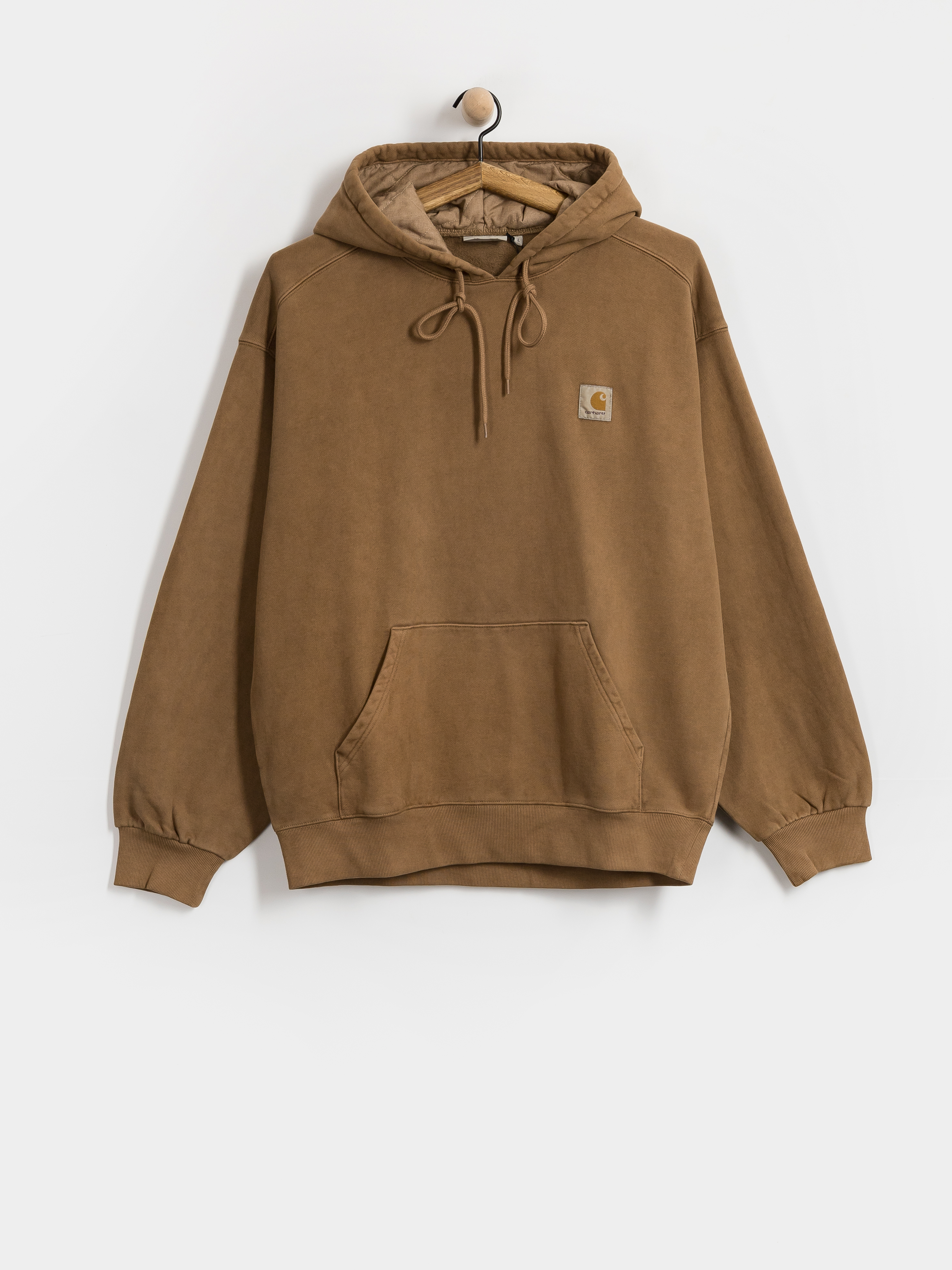 Mikina s kapucňou Carhartt WIP Vista HD (wip h brown/garment dyed)
