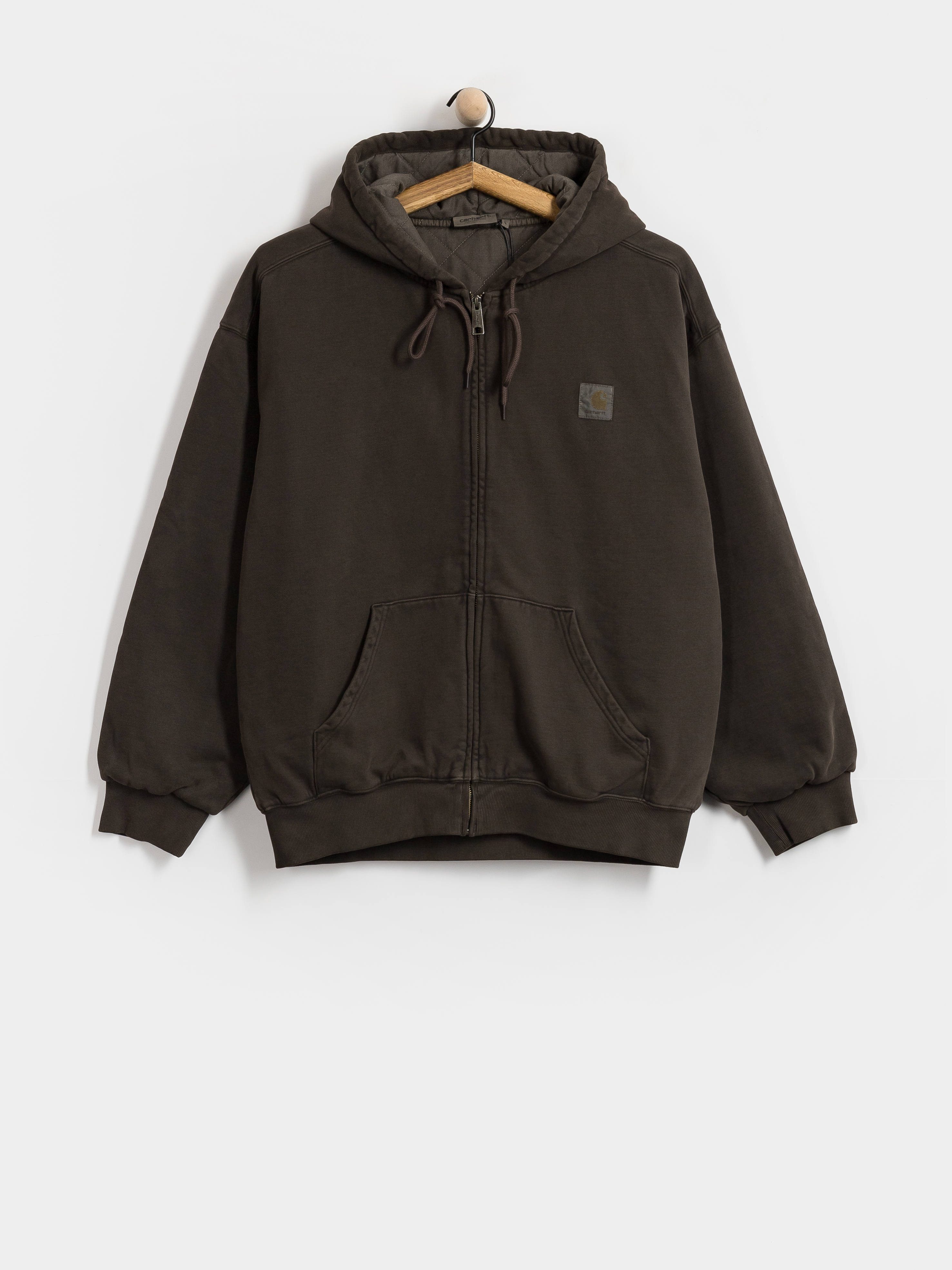 Mikina s kapucňou Carhartt WIP Vista ZHD (tobacco/garment dyed)