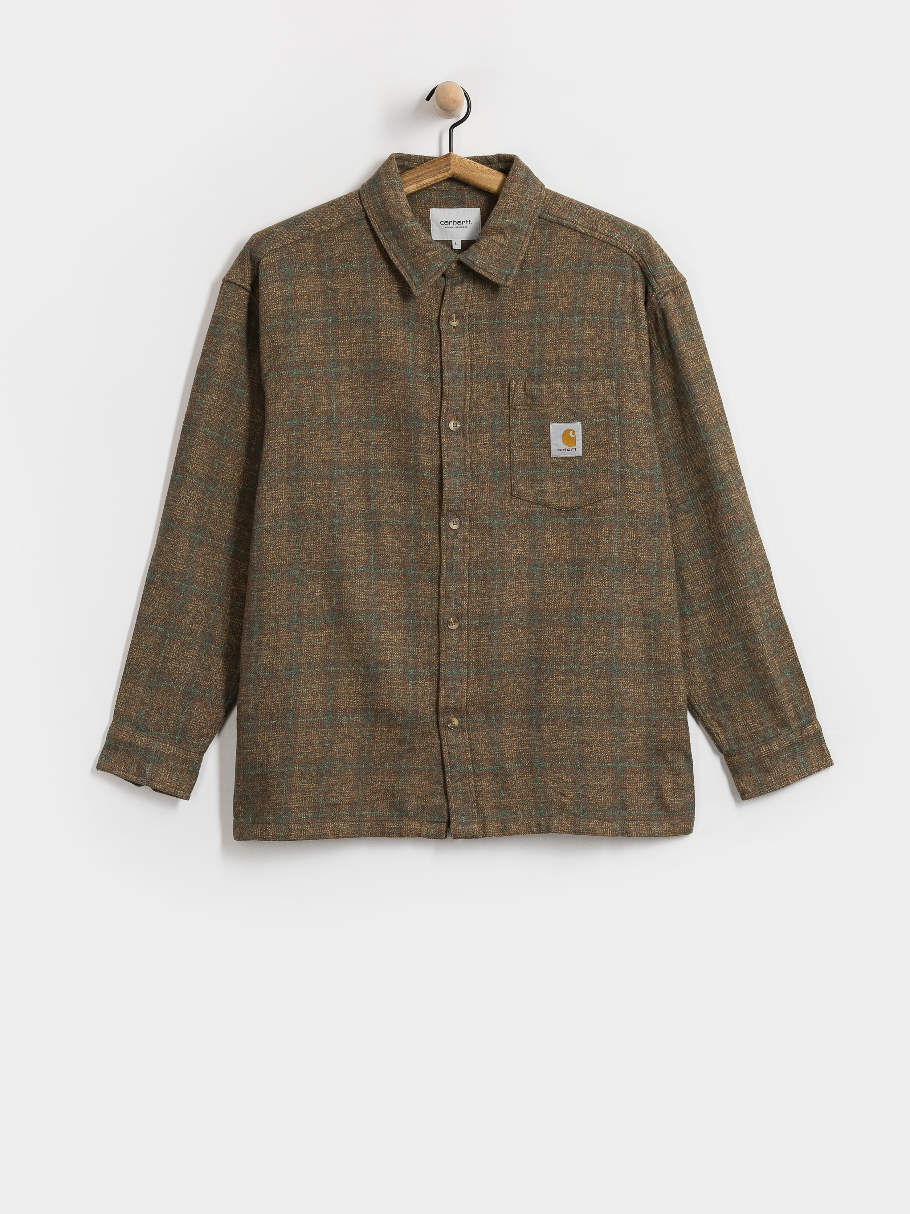 Košeľa Carhartt WIP Bagley (bagley check hamilton brown)