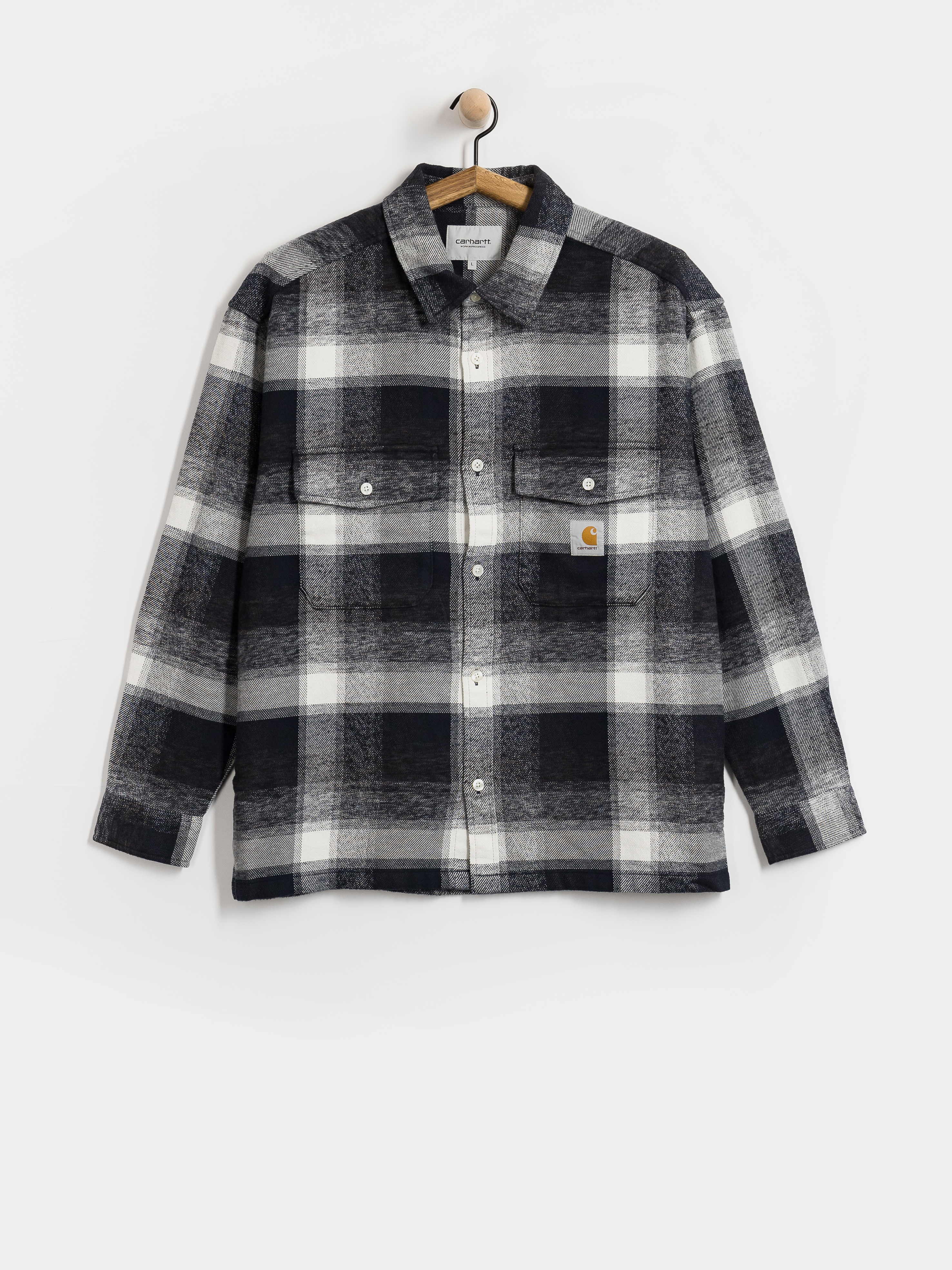 Košeľa Carhartt WIP Esterson (esterson check dark navy)