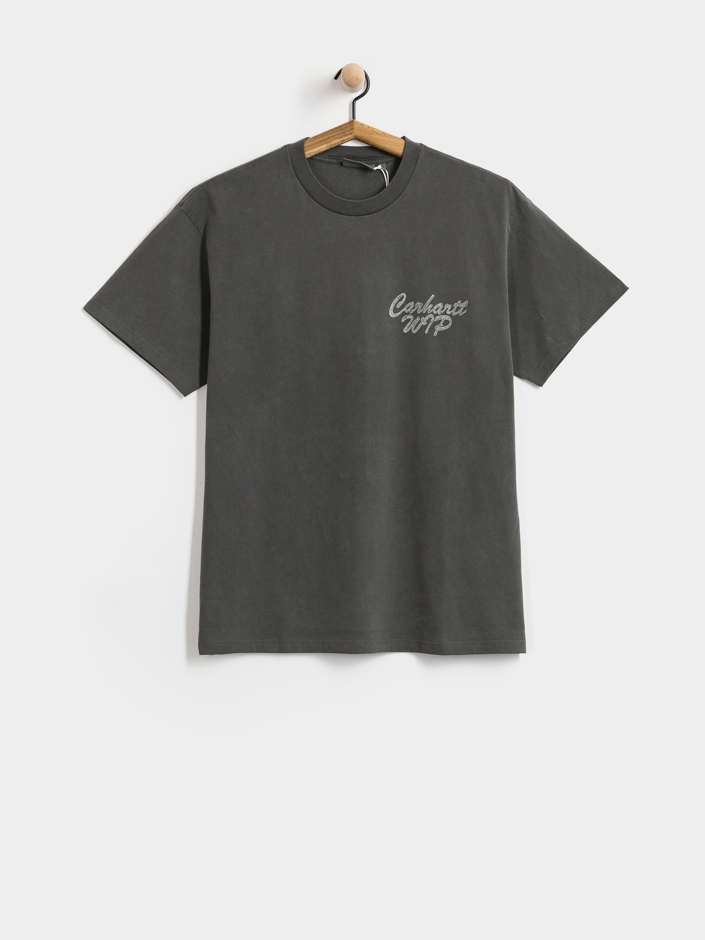 Tričko Carhartt WIP Hatching Script (black/garment dyed)